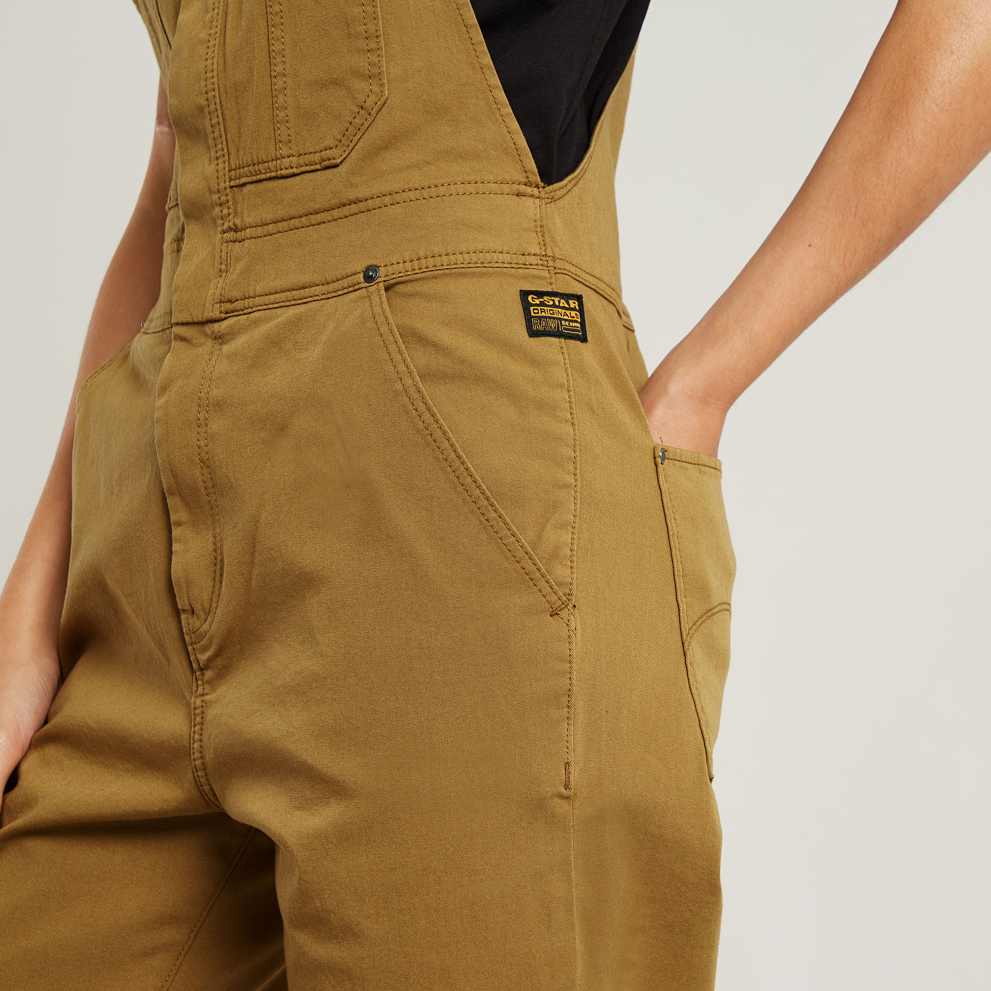G-Star RAW Tuinbroek Slim Beige Dames