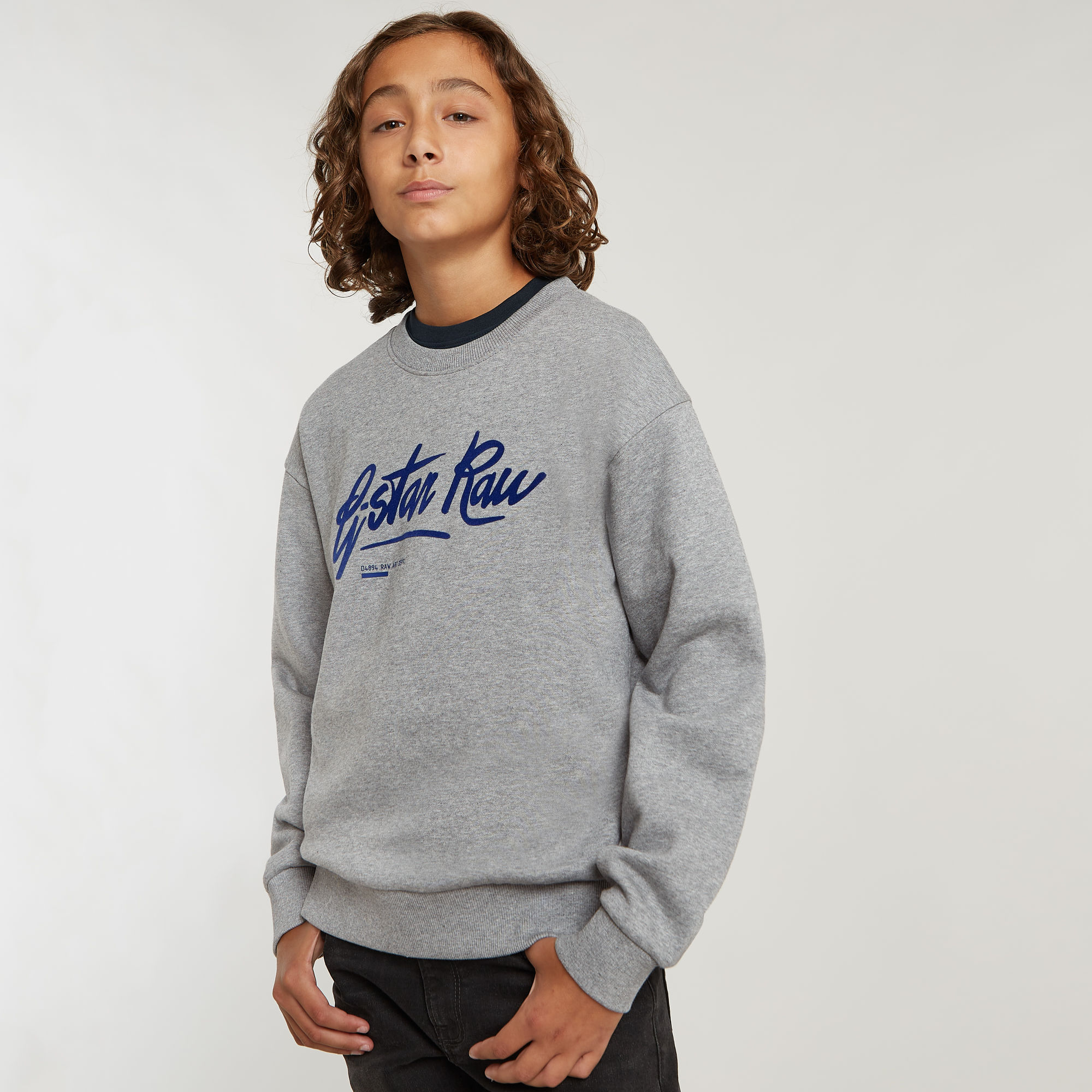 G-Star RAW Jongens Sweater Loose Brushed Meerkleurig jongens