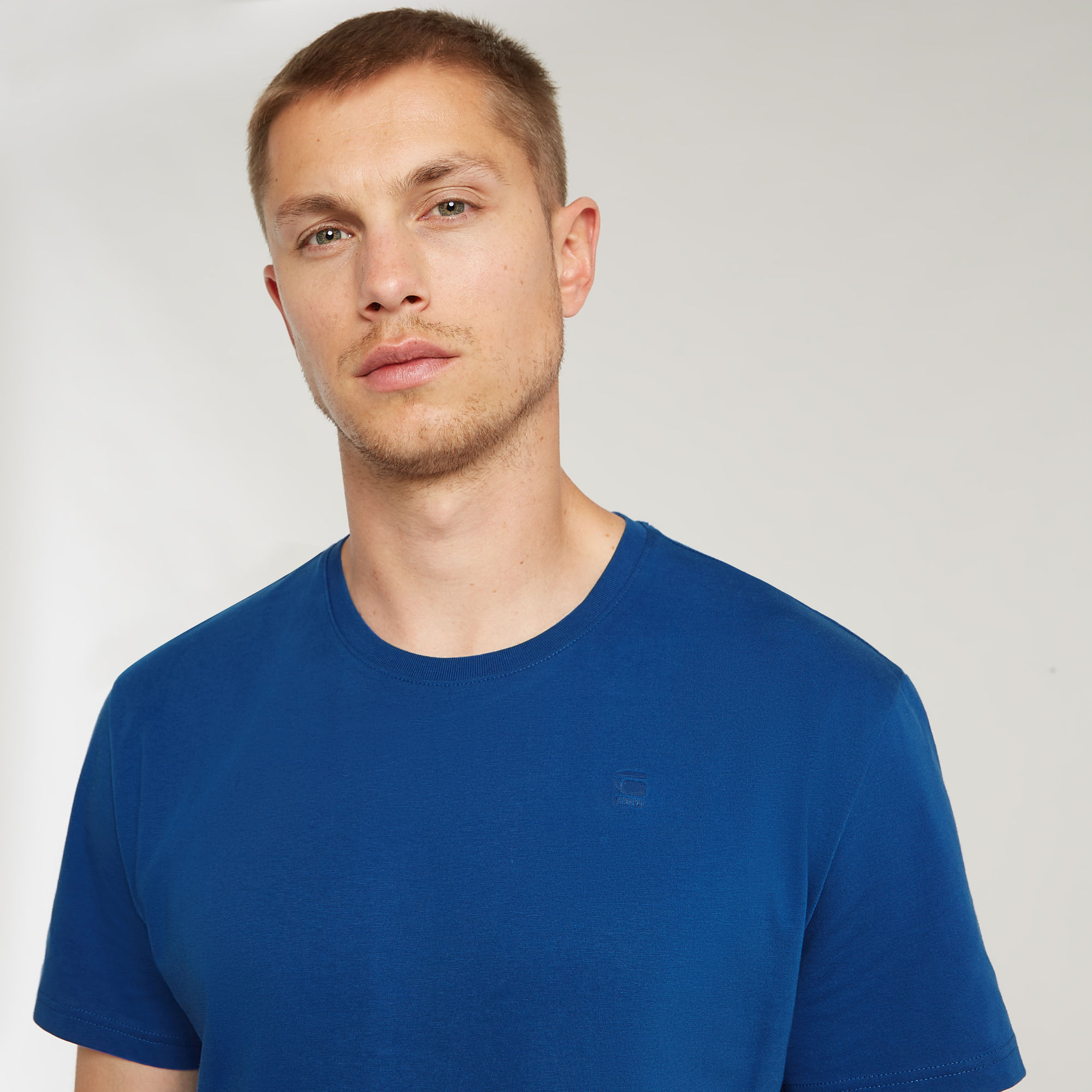 G-Star RAW Base-S T-Shirt Midden blauw Heren