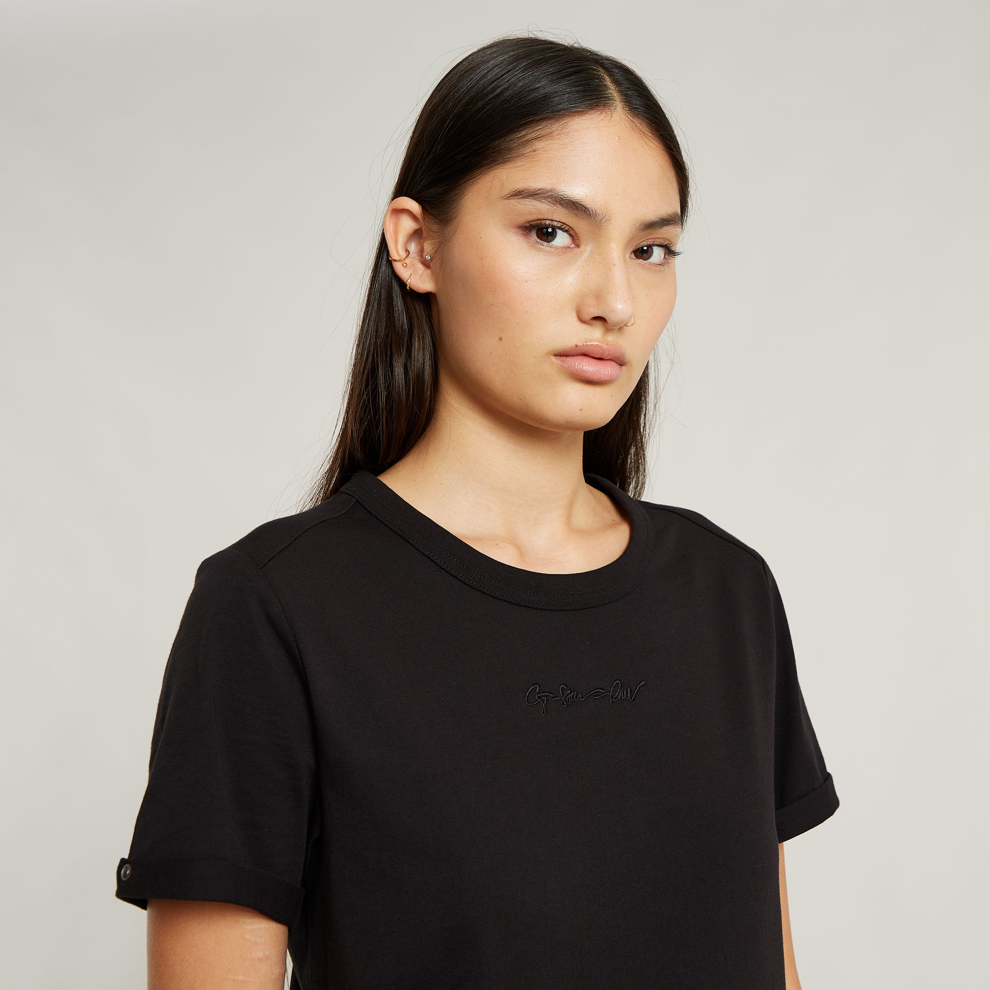 G-Star RAW Embro G-Script Logo Top Zwart Dames