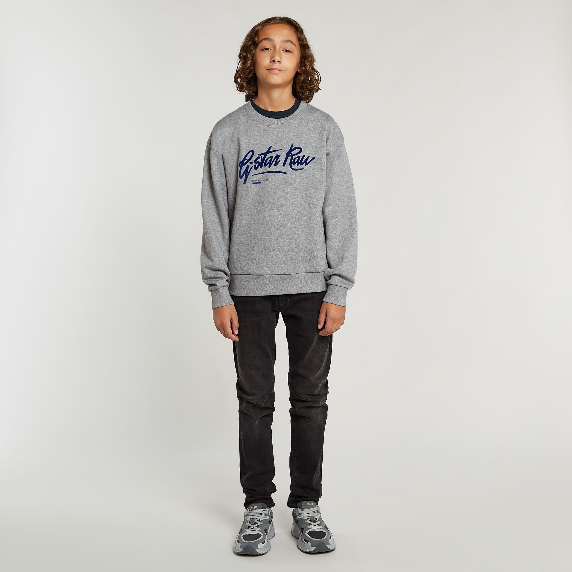 G-Star RAW Jongens Sweater Loose Brushed Meerkleurig jongens