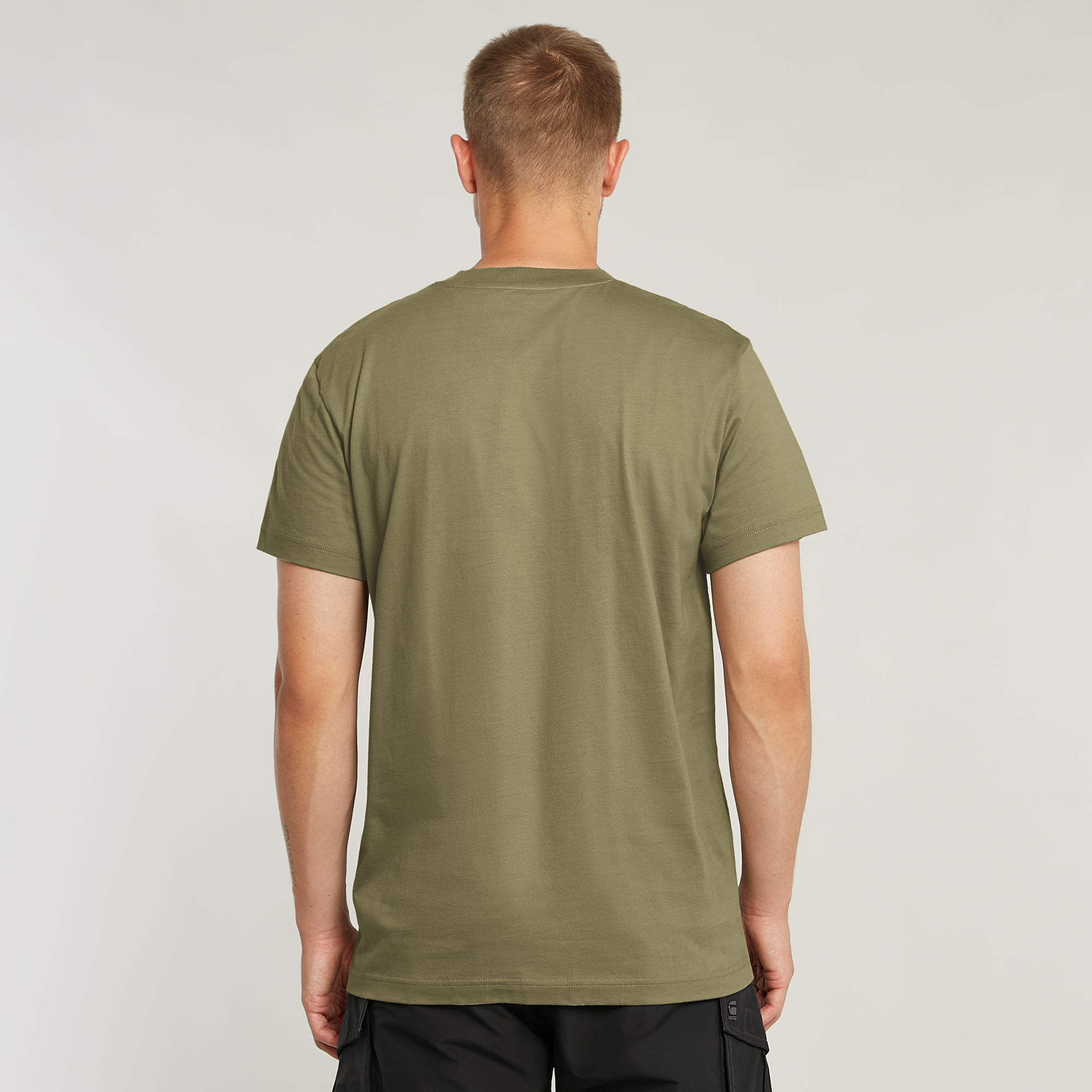 G-Star RAW Text Chest T-Shirt Groen Heren