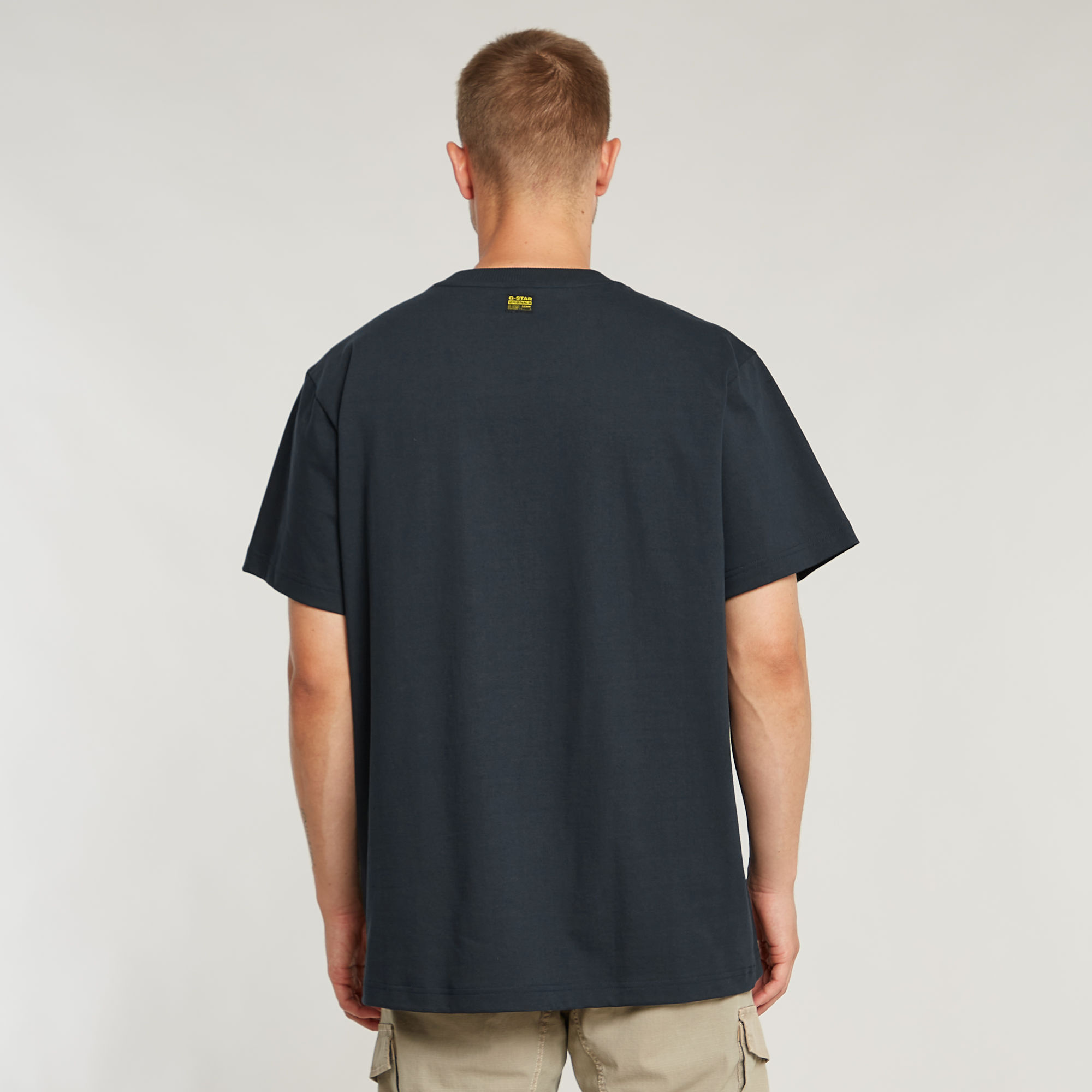 G-Star RAW Seam Detail Loose T-Shirt Donkerblauw Heren