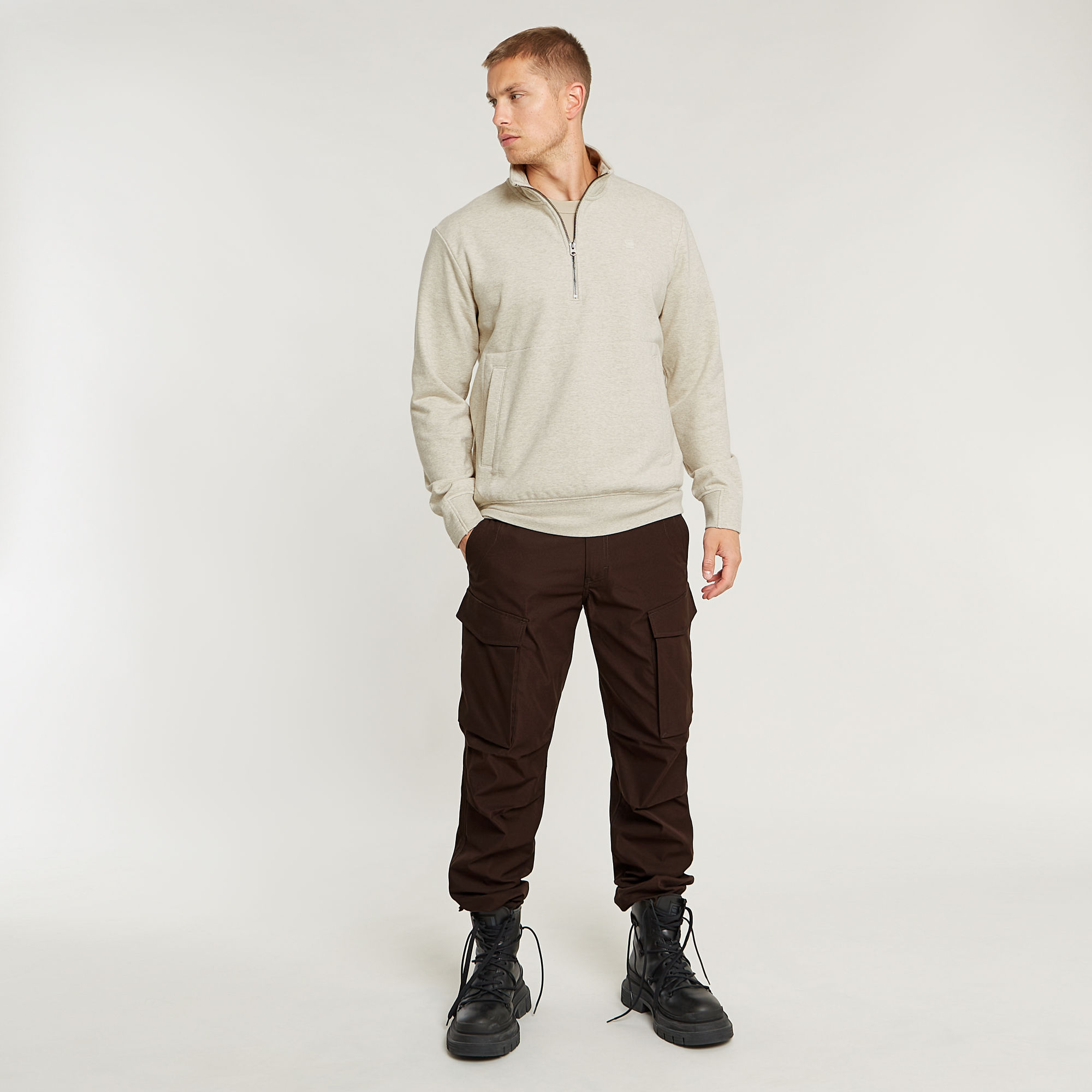G-Star RAW Nifous Half Zip Sweater Meerkleurig Heren