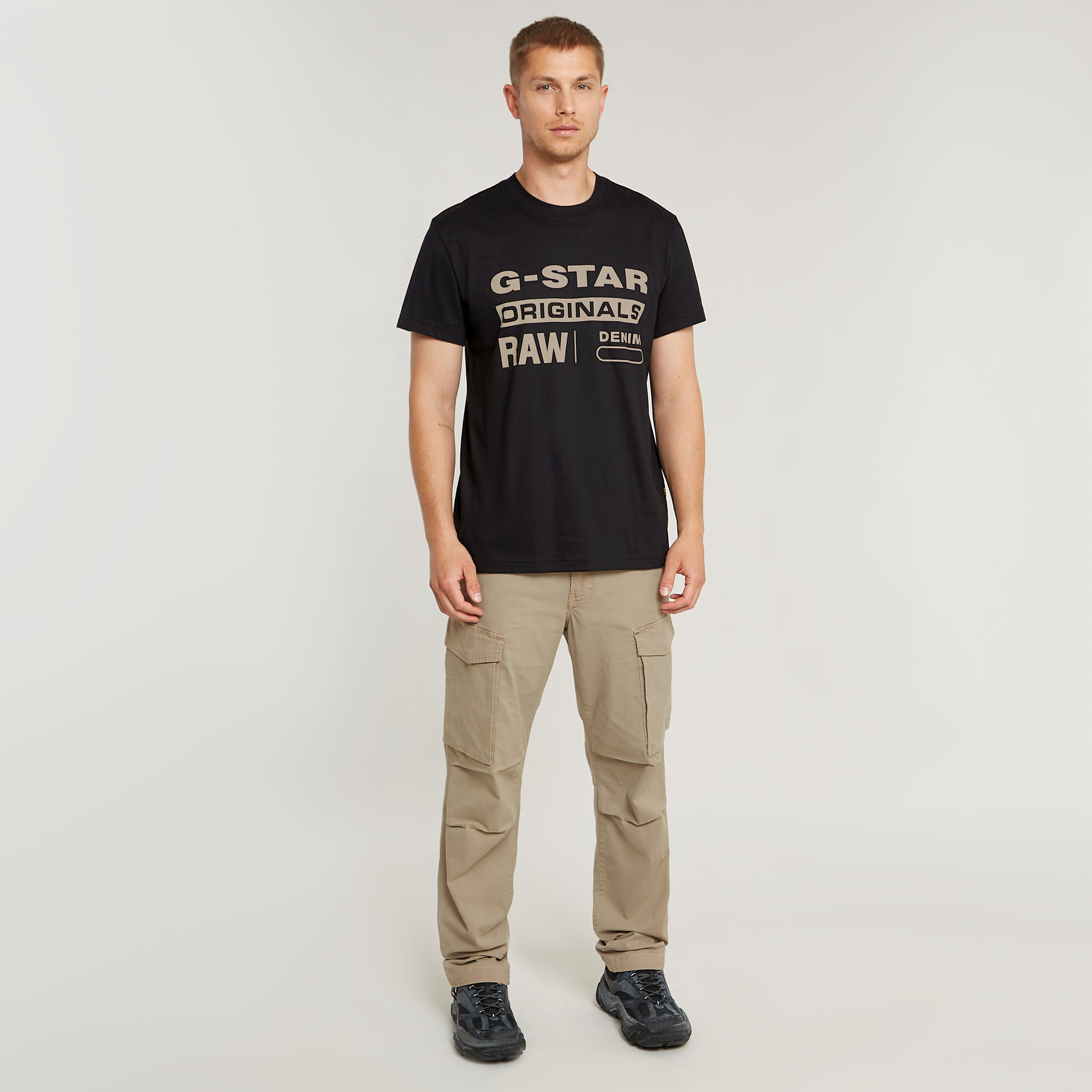 G-Star RAW Originals T-Shirt Zwart Heren