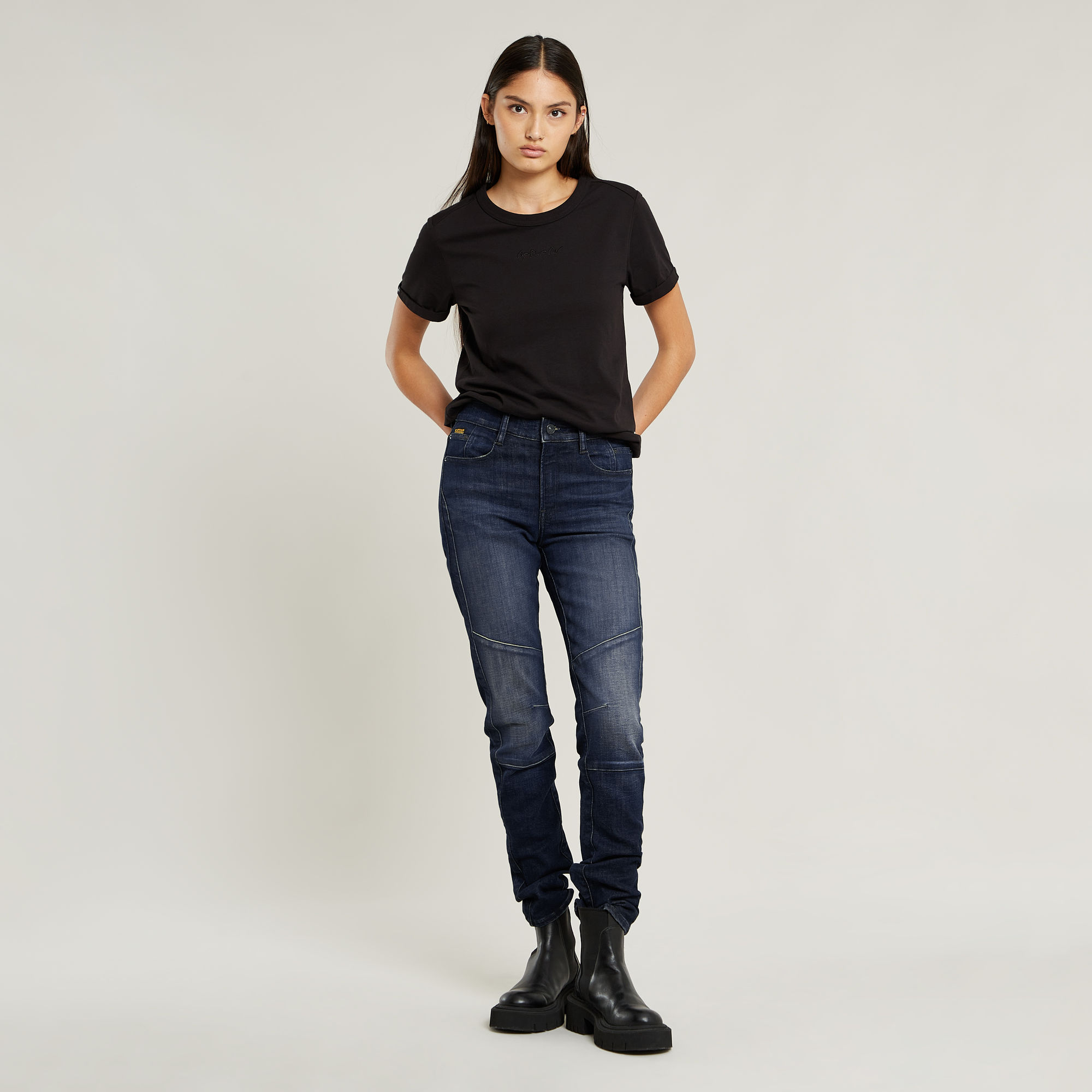 G-Star RAW Embro G-Script Logo Top Zwart Dames