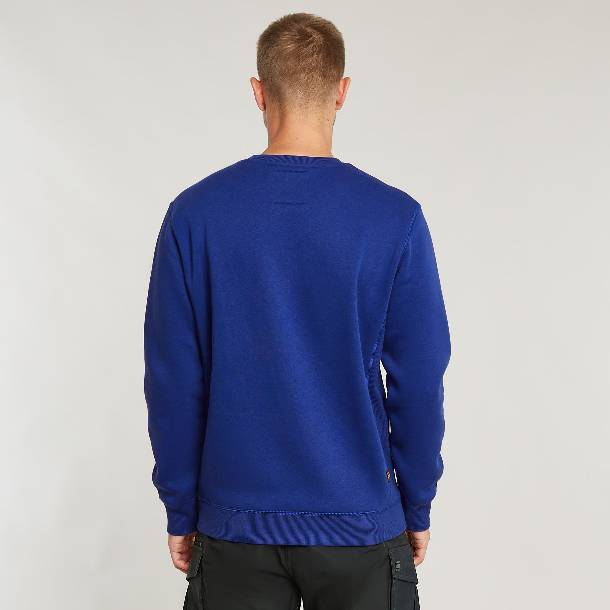 G-Star RAW Premium Core Sweater Midden blauw Heren