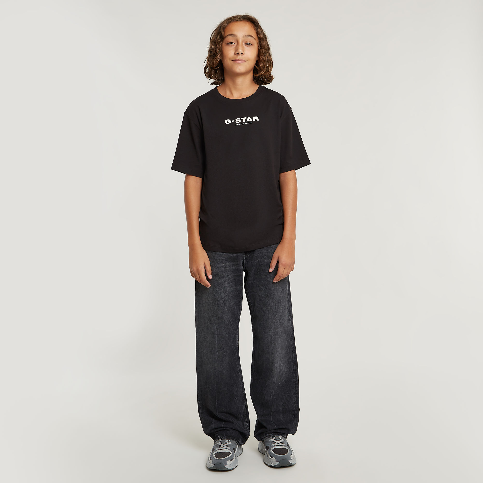 G-Star RAW Jongens T-Shirt Loose Zwart jongens