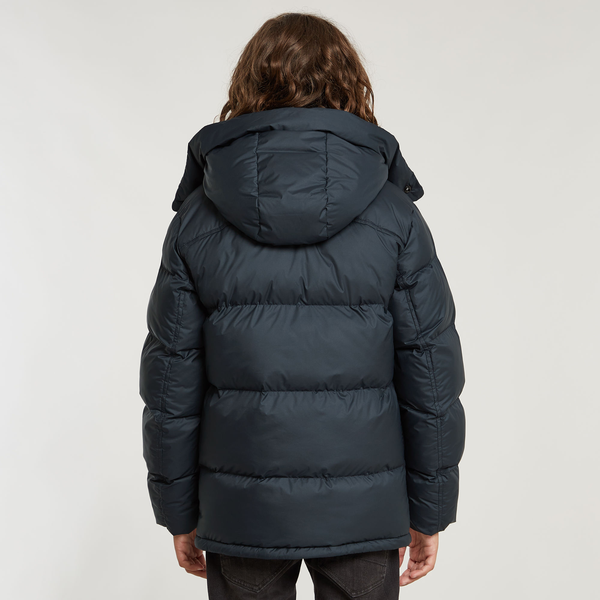 G-Star RAW Jongens Whistler Gewatteerd Jack Met Capuchon Donkerblauw jongens