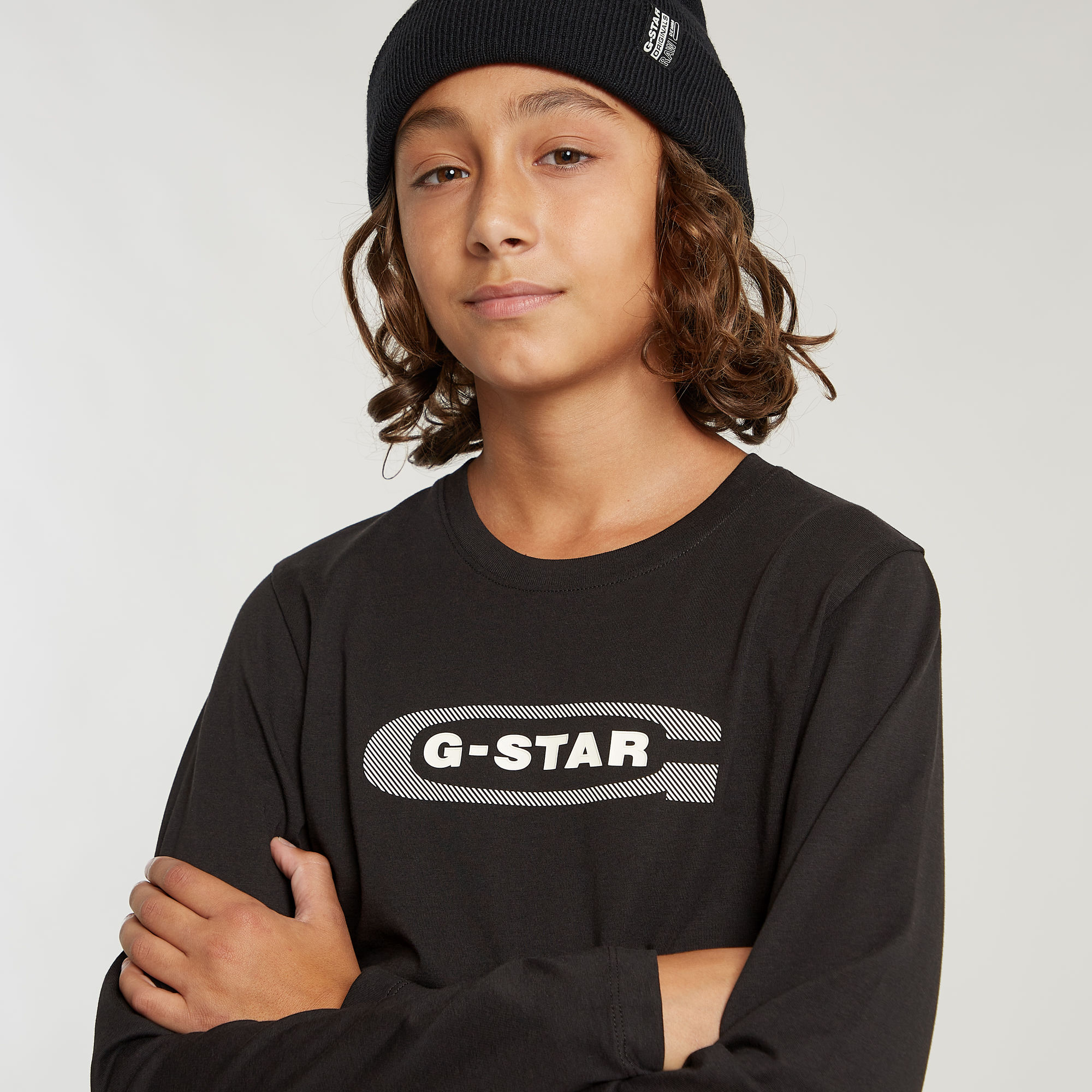 G-Star RAW Jongens T-Shirt Regular Zwart jongens