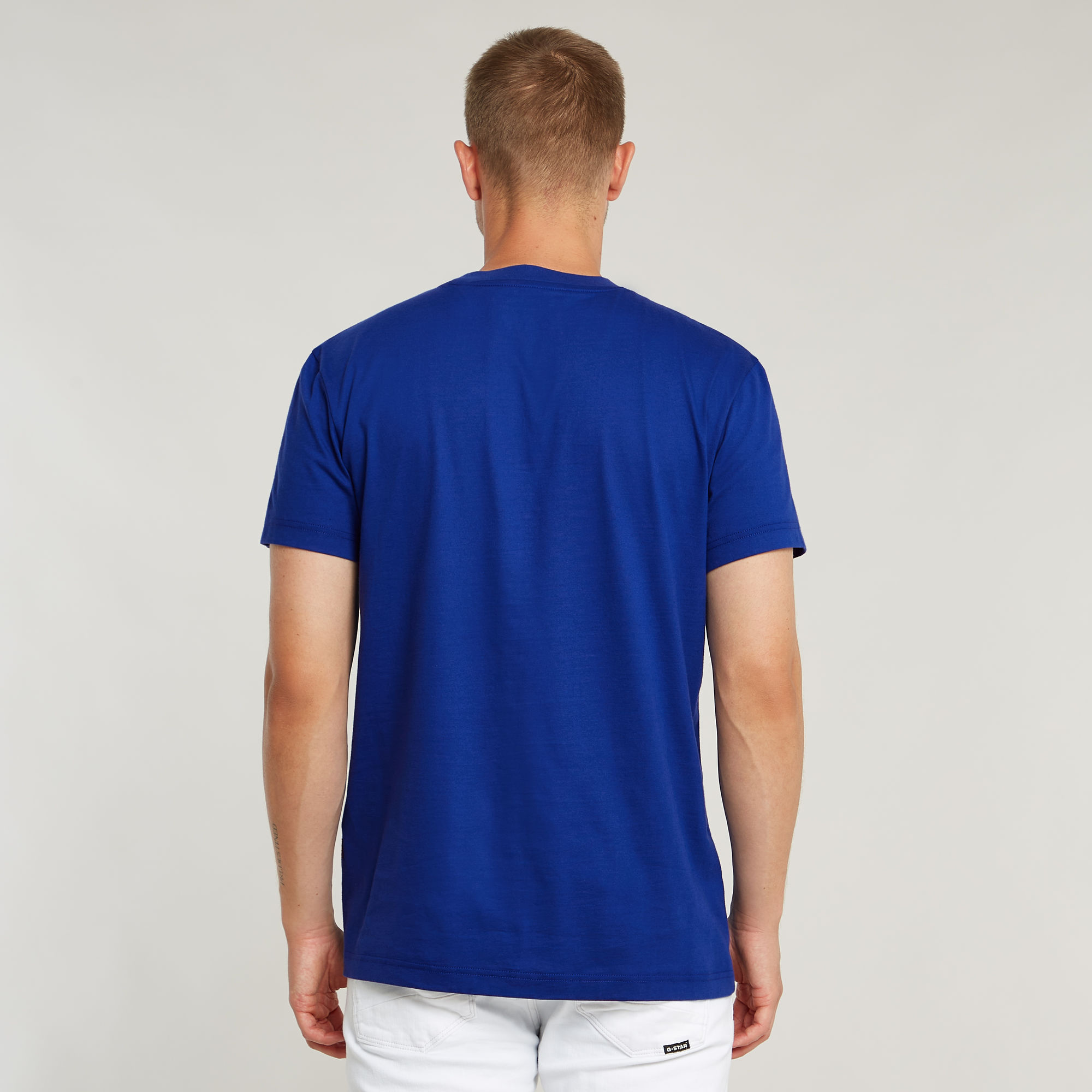 G-Star RAW Originals T-Shirt Midden blauw Heren