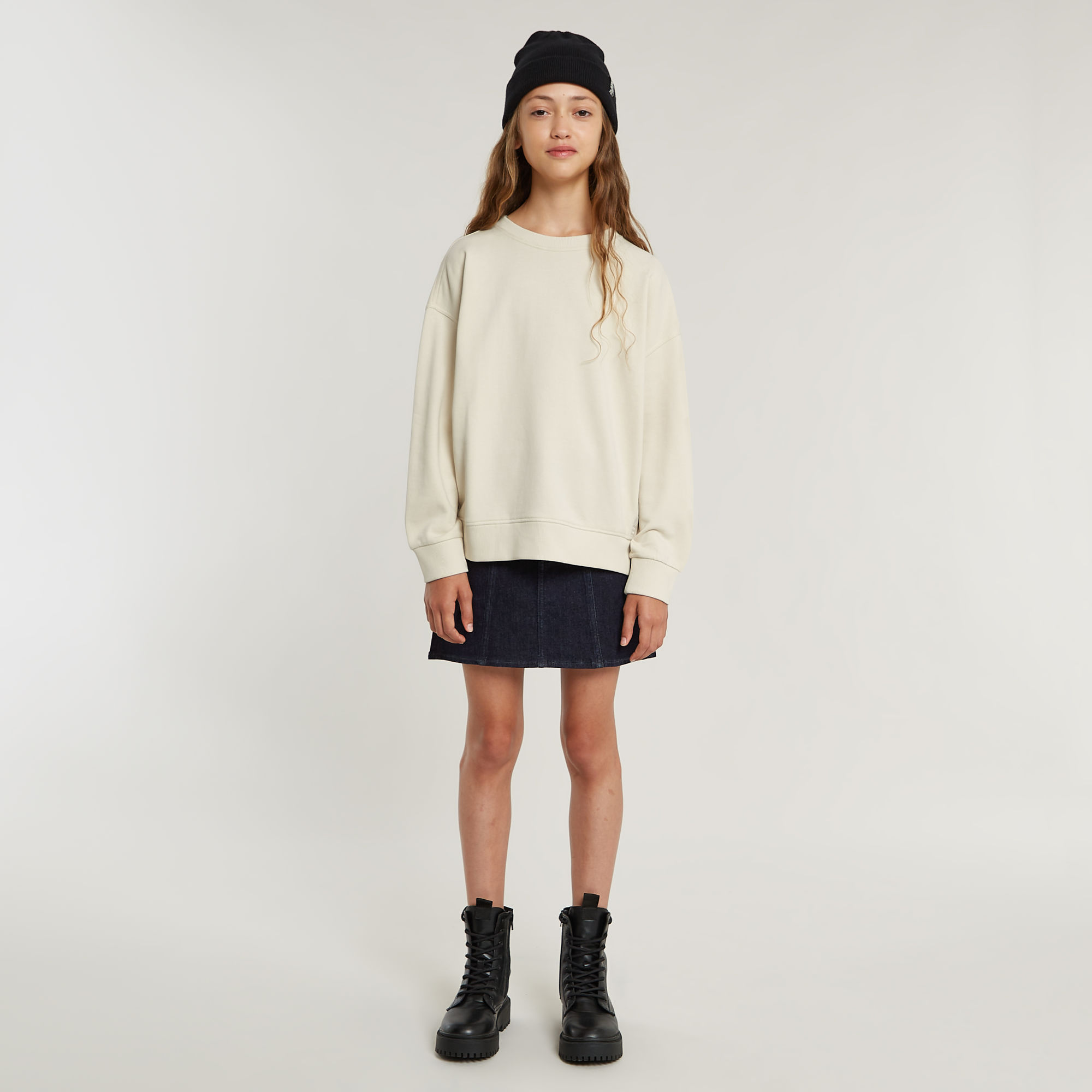 G-Star RAW Meisjes Tape Loose Sweater Wit meisjes