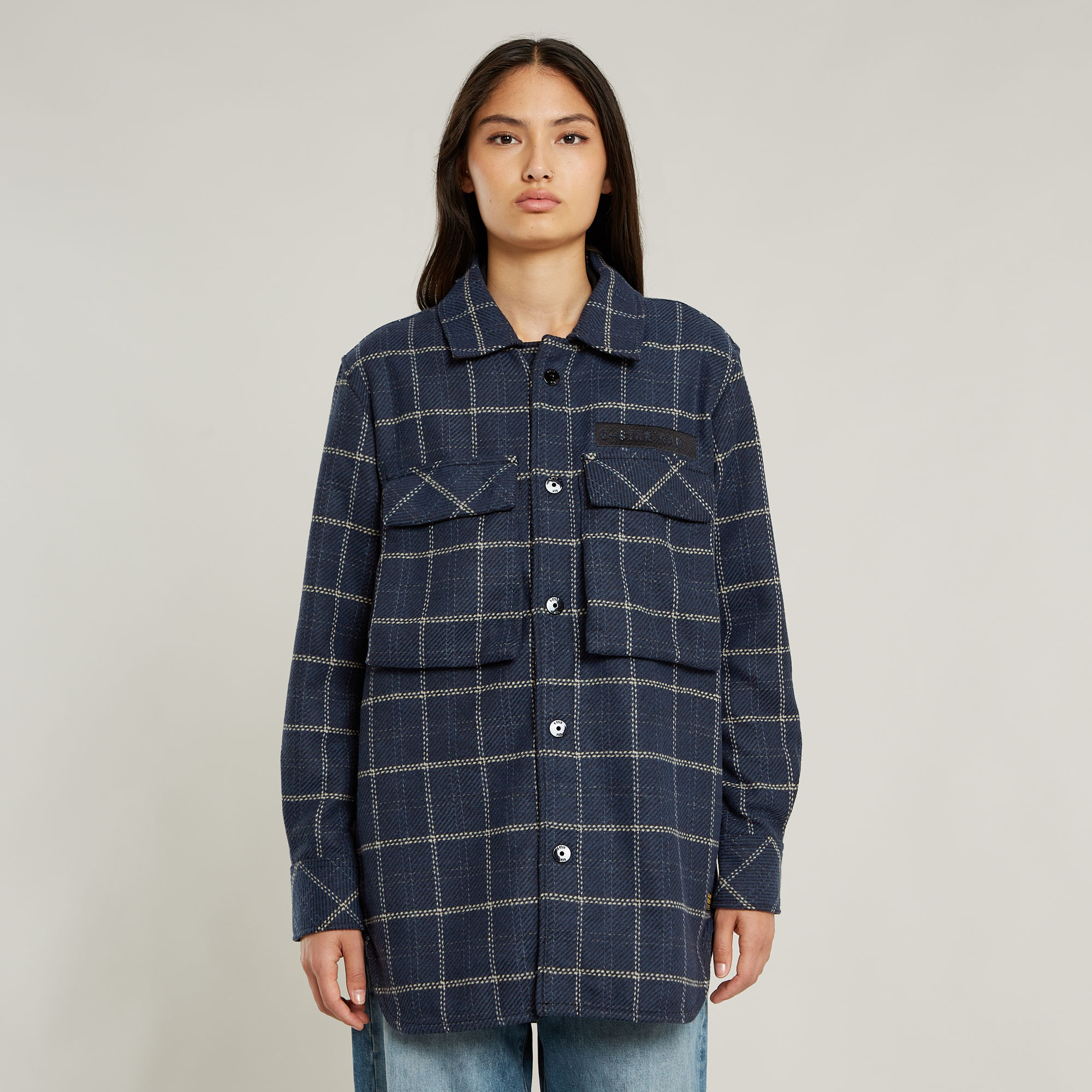 G-Star RAW Regular Boyfriend Overshirt Meerkleurig Dames