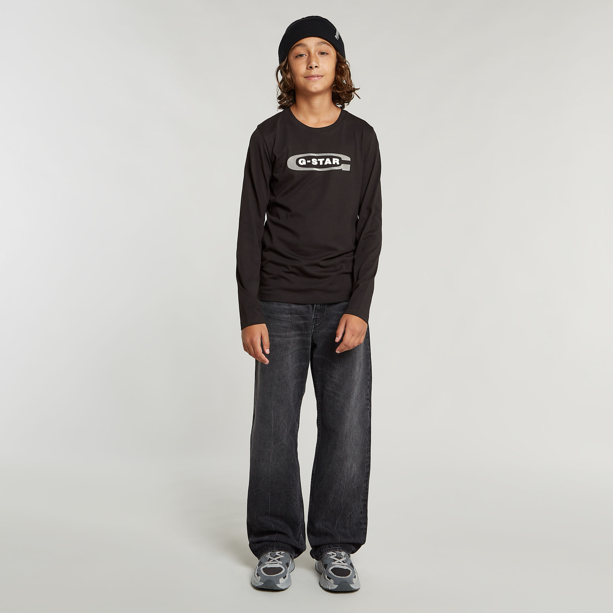 G-Star RAW Jongens T-Shirt Regular Zwart jongens