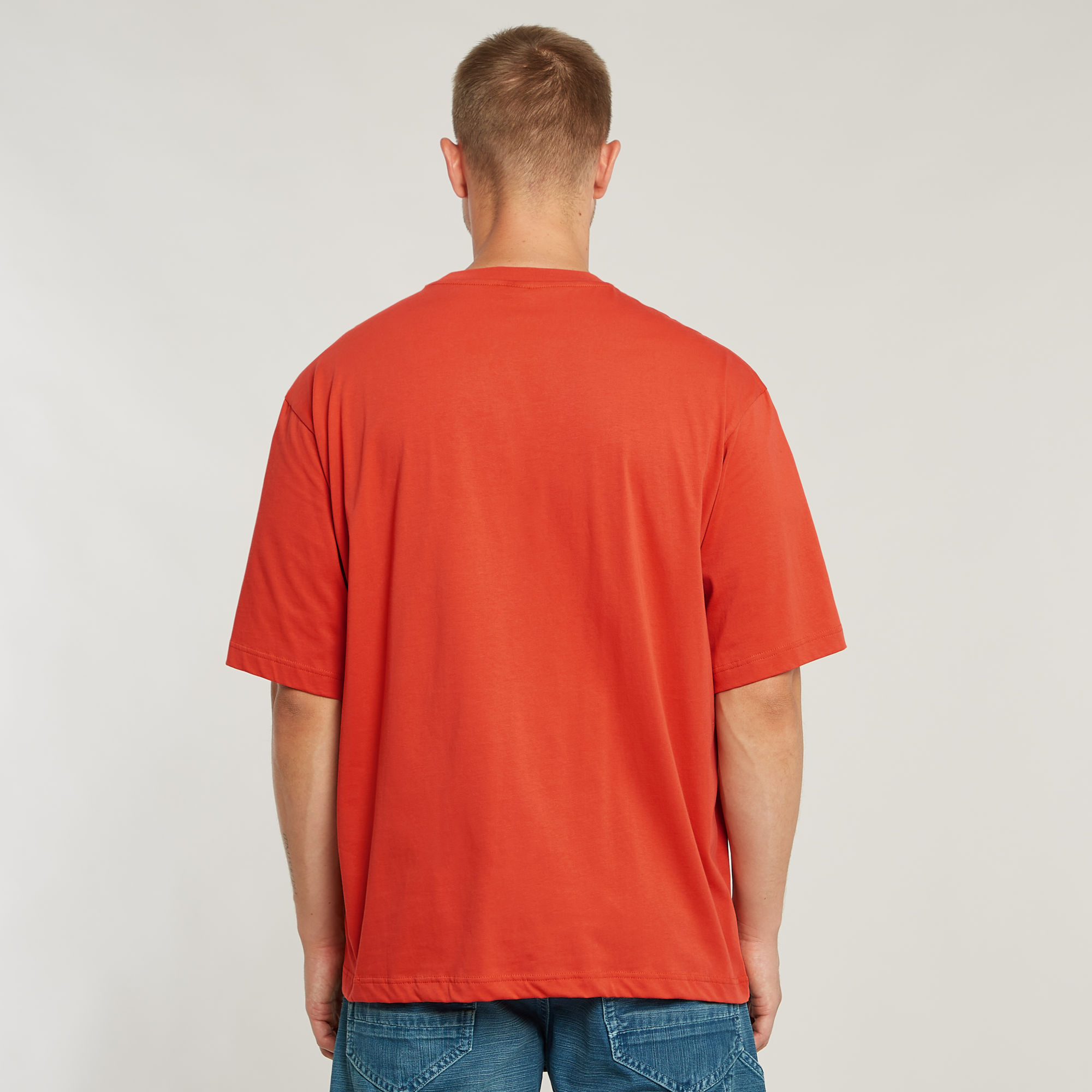G-Star RAW Center Chest Boxy T-Shirt Rood Heren