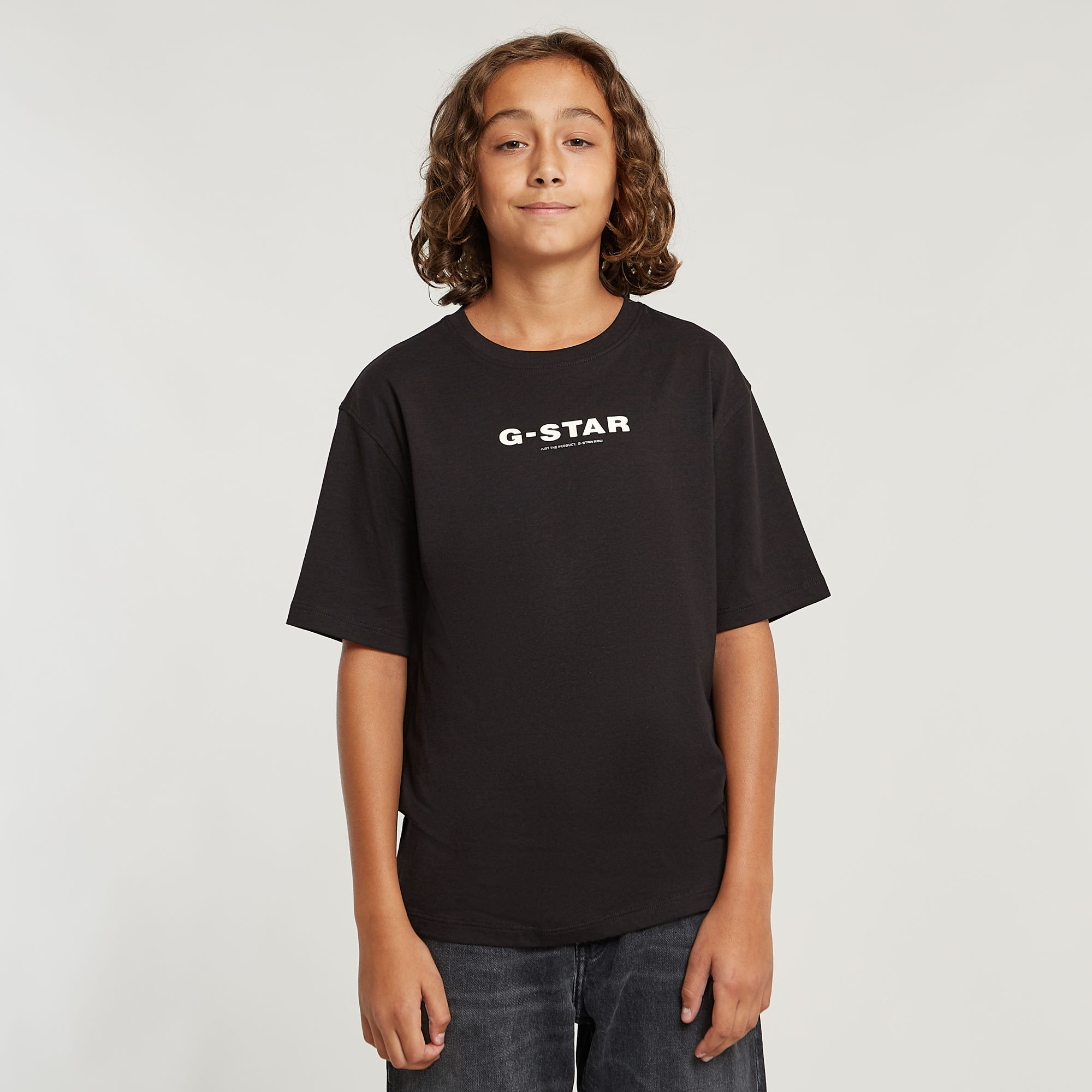 Jungen T-Shirt Loose - Schwarz - jungen