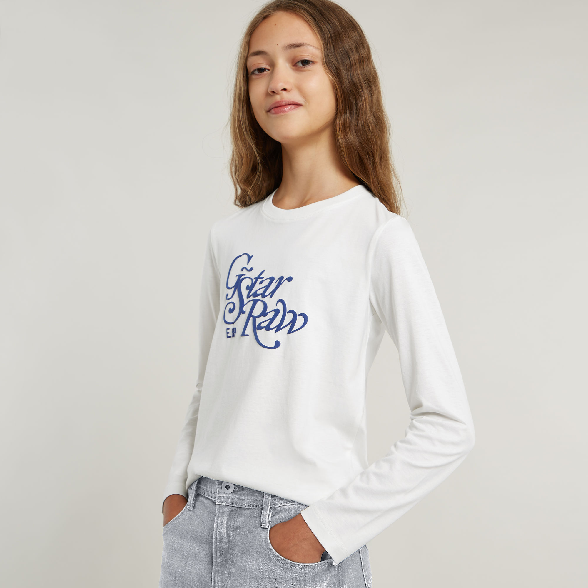 G-Star RAW Meisjes Top Slim Wit meisjes