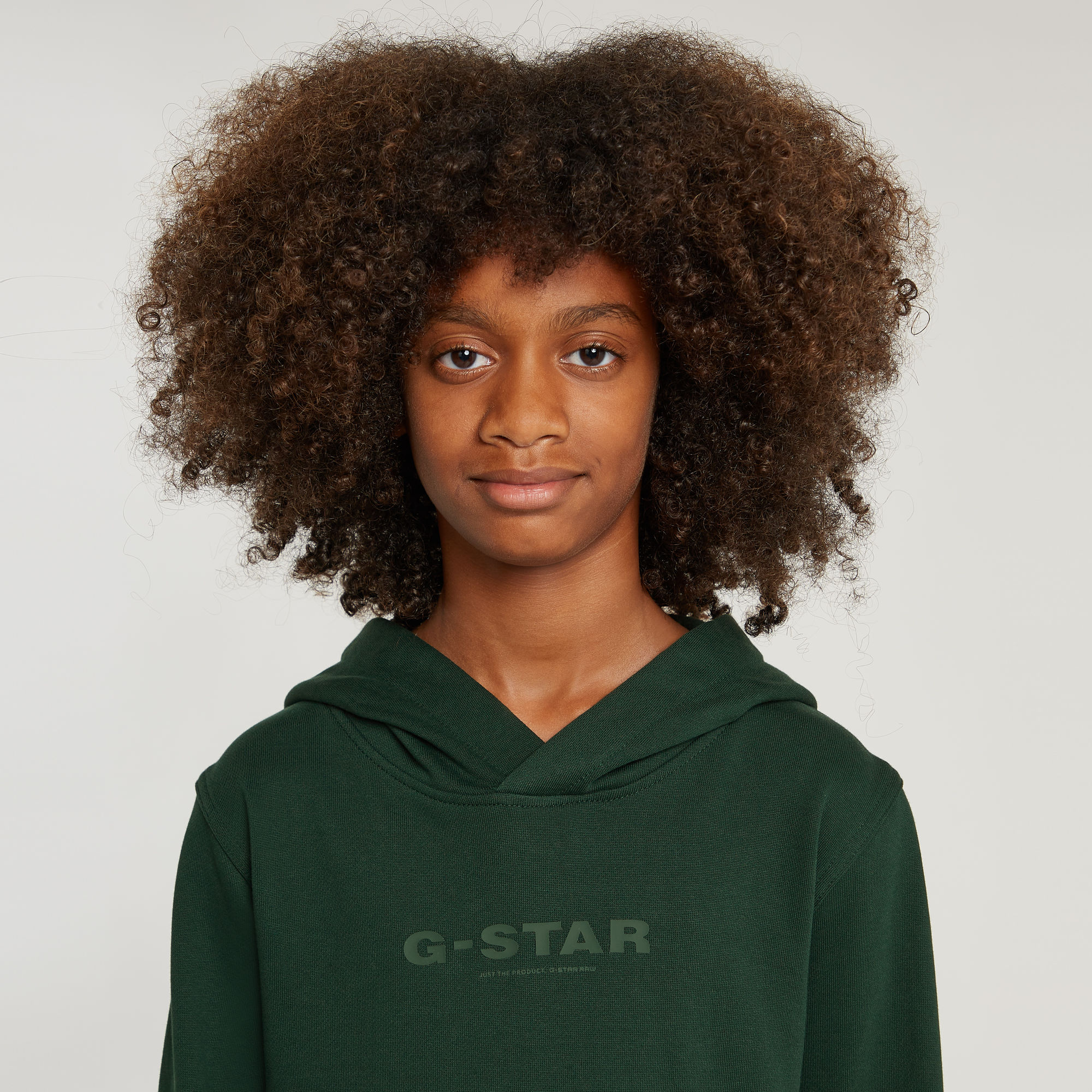 G-Star RAW Jongens Hoodie Brushed Groen jongens