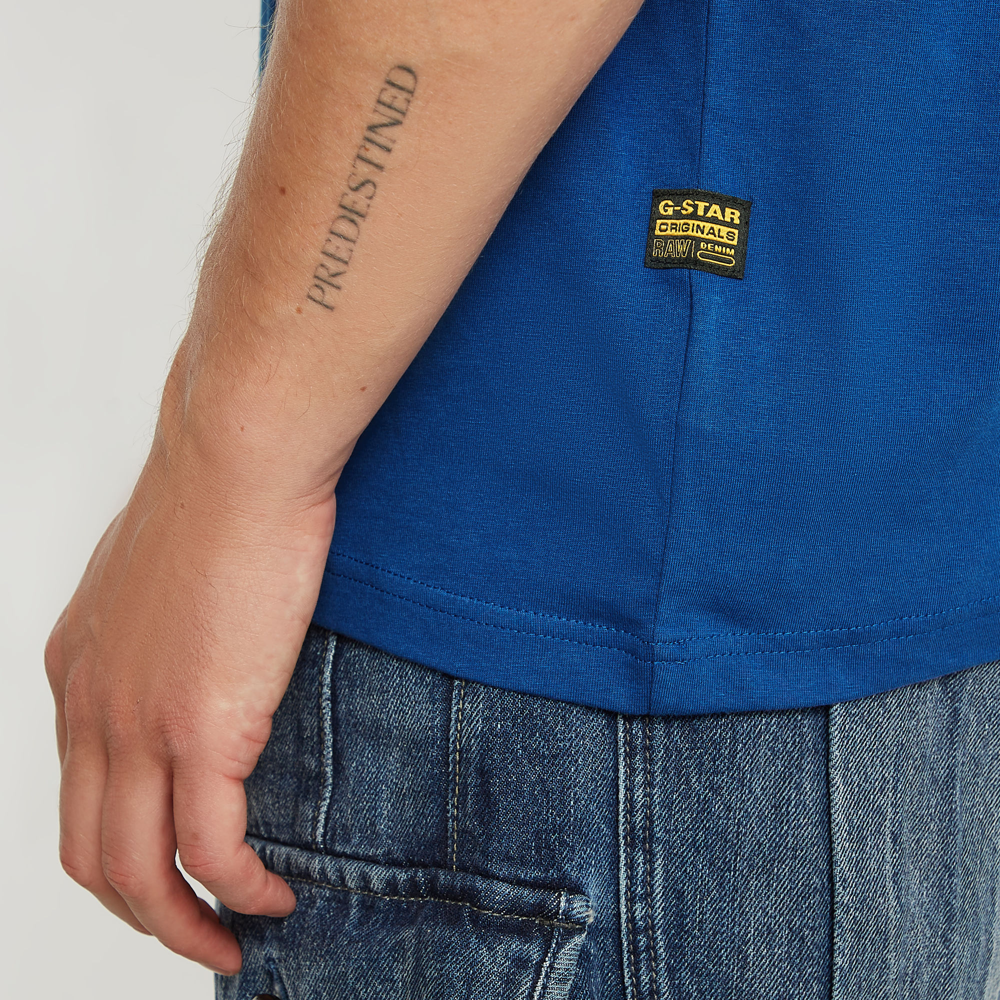G-Star RAW Base-S T-Shirt Midden blauw Heren