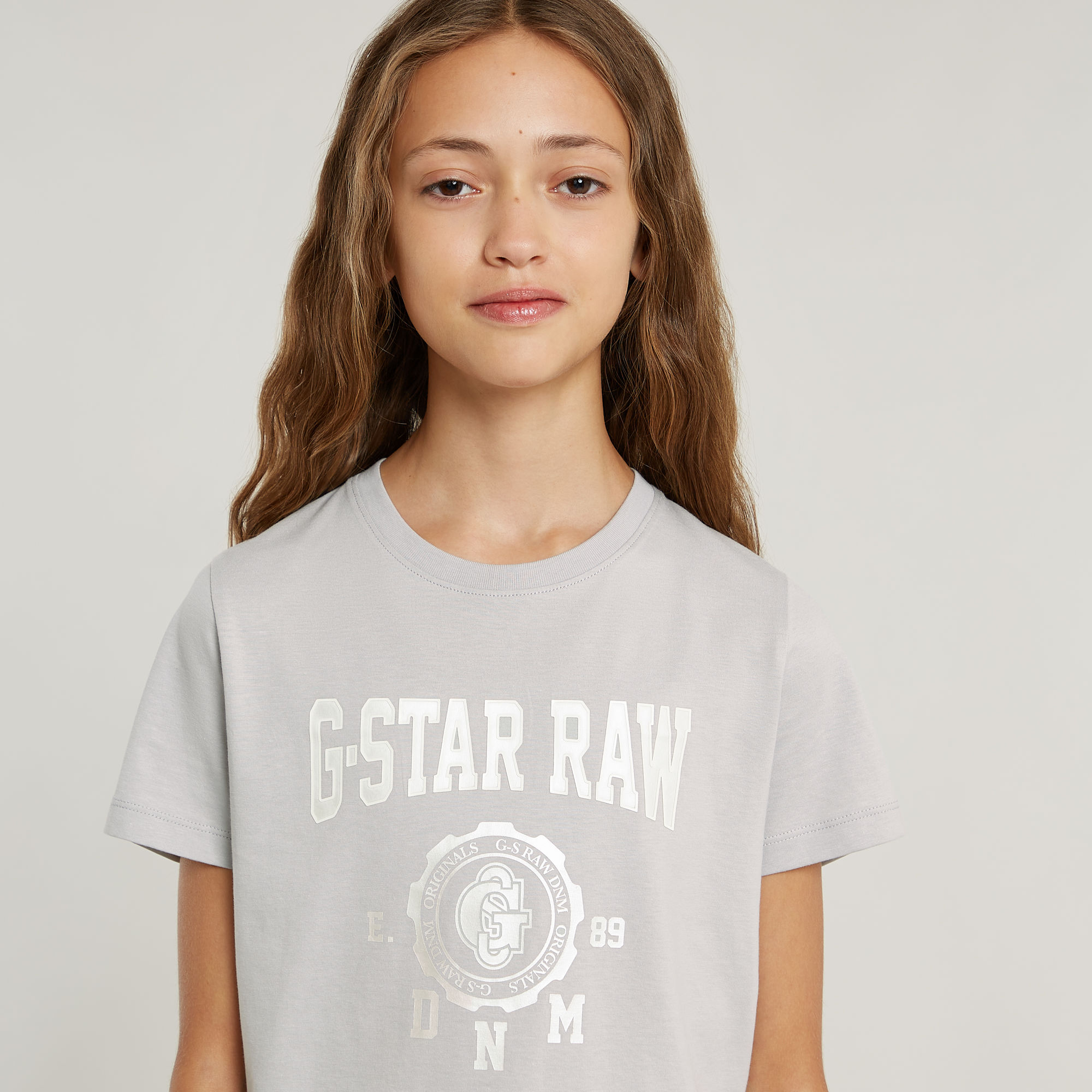 G-Star RAW Meisjes T-Shirt Regular Grijs meisjes