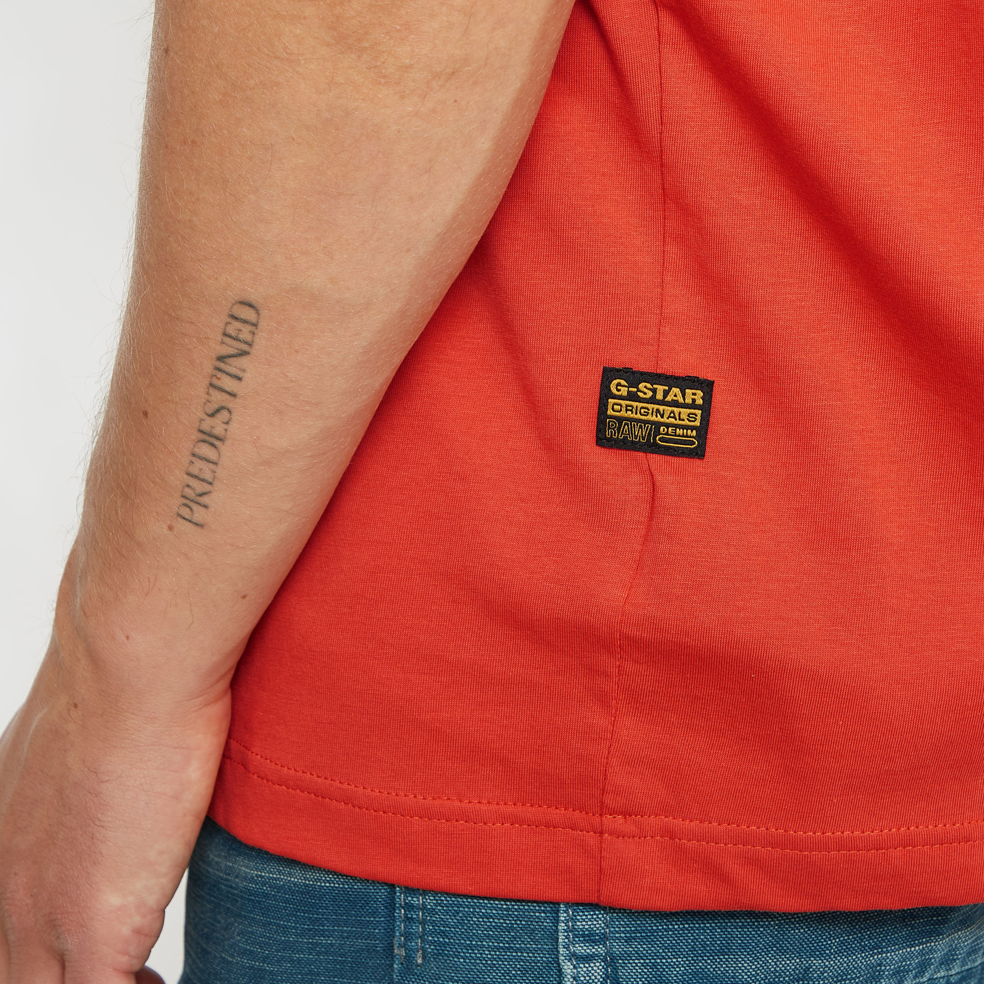 G-Star RAW Center Chest Boxy T-Shirt Rood Heren