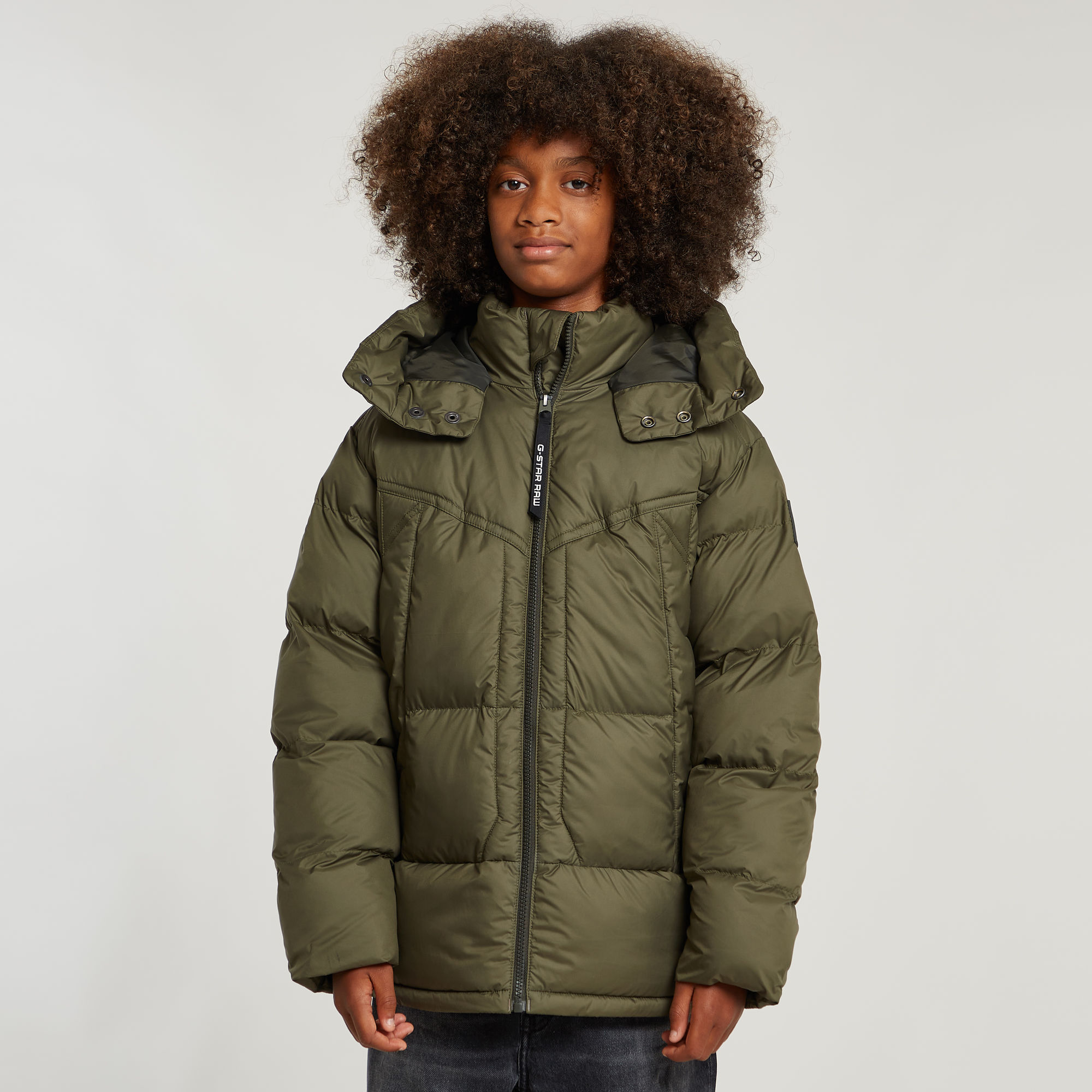 

Boys Whistler Padded Hooded Jacket - Green - boys