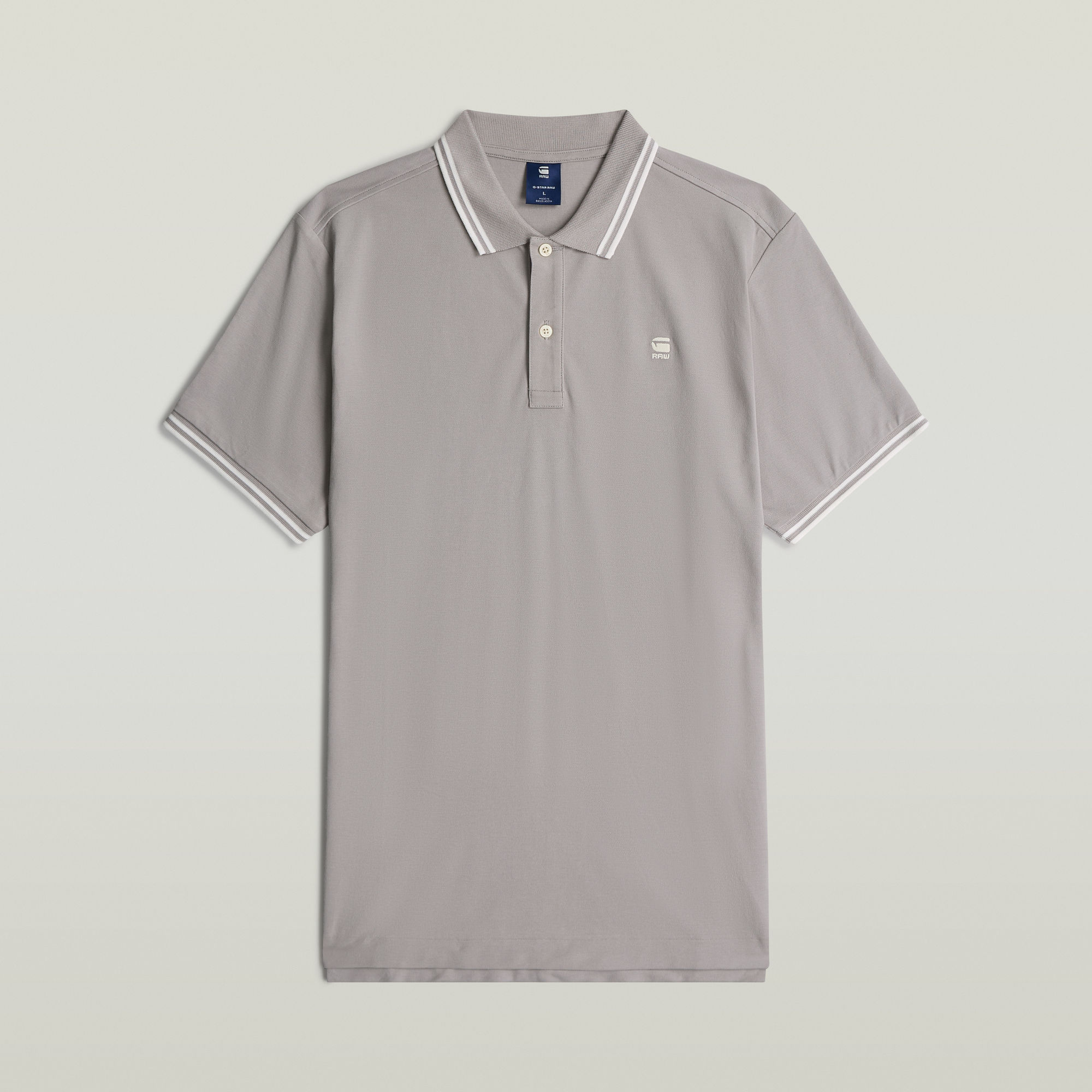 G-Star RAW Dunda Slim Stripe Polo Grijs Heren
