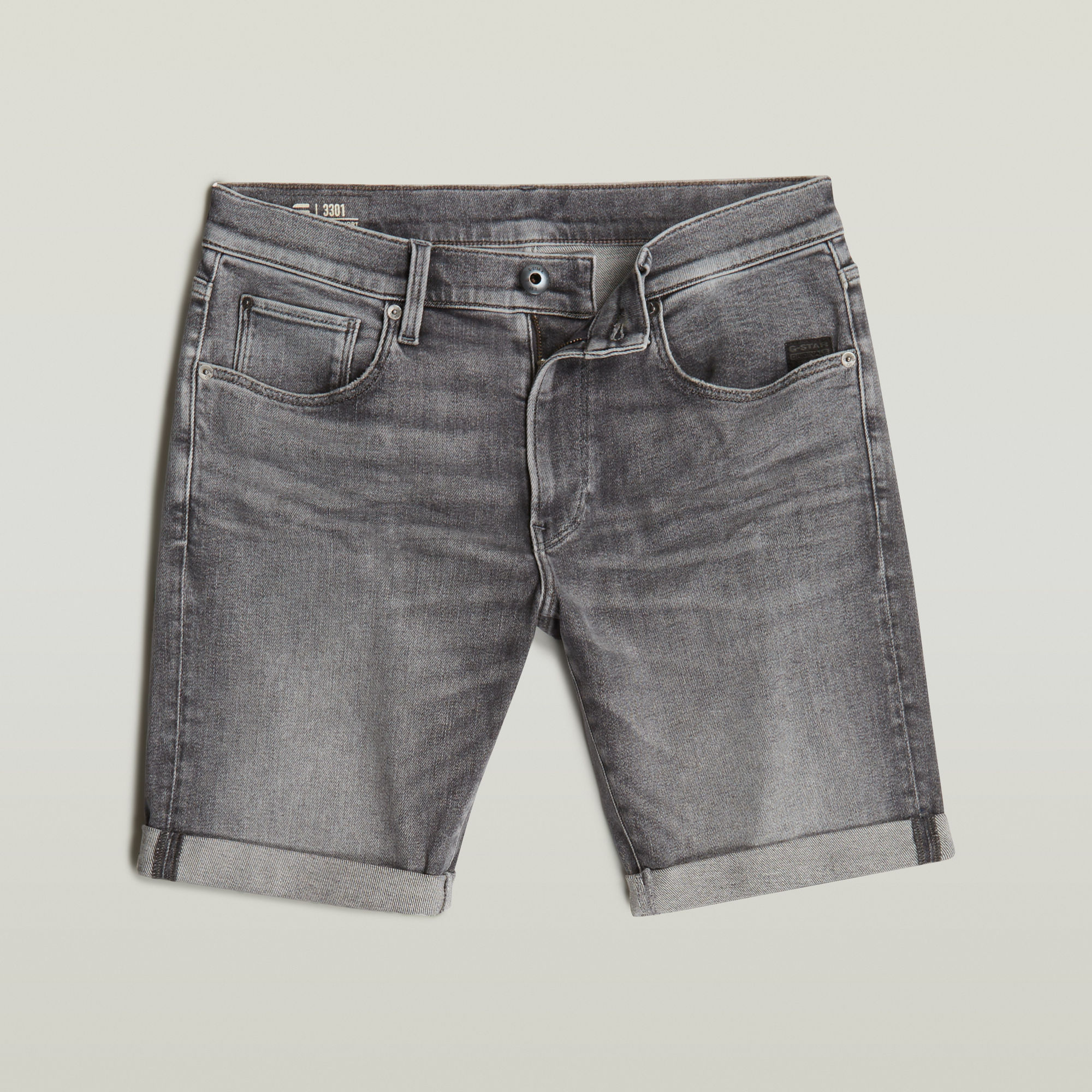 G-Star RAW 3301 Slim Denim Short Grijs Heren