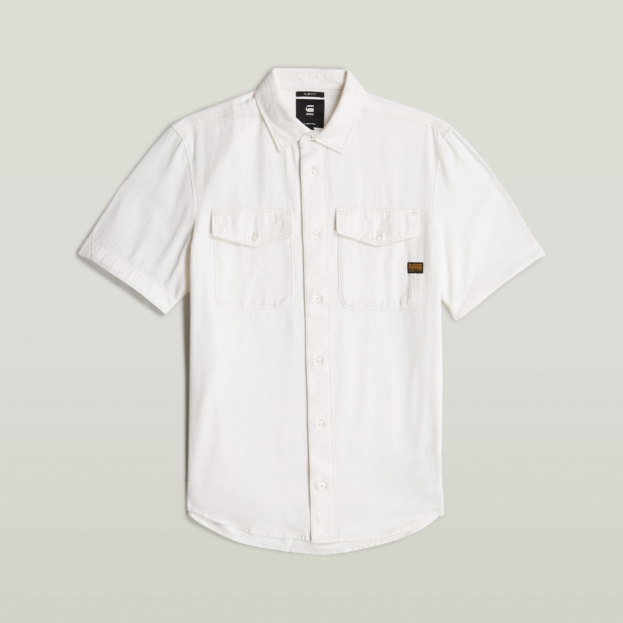 Thumbnail - Marine Slim Hemd - Weiß - Herren