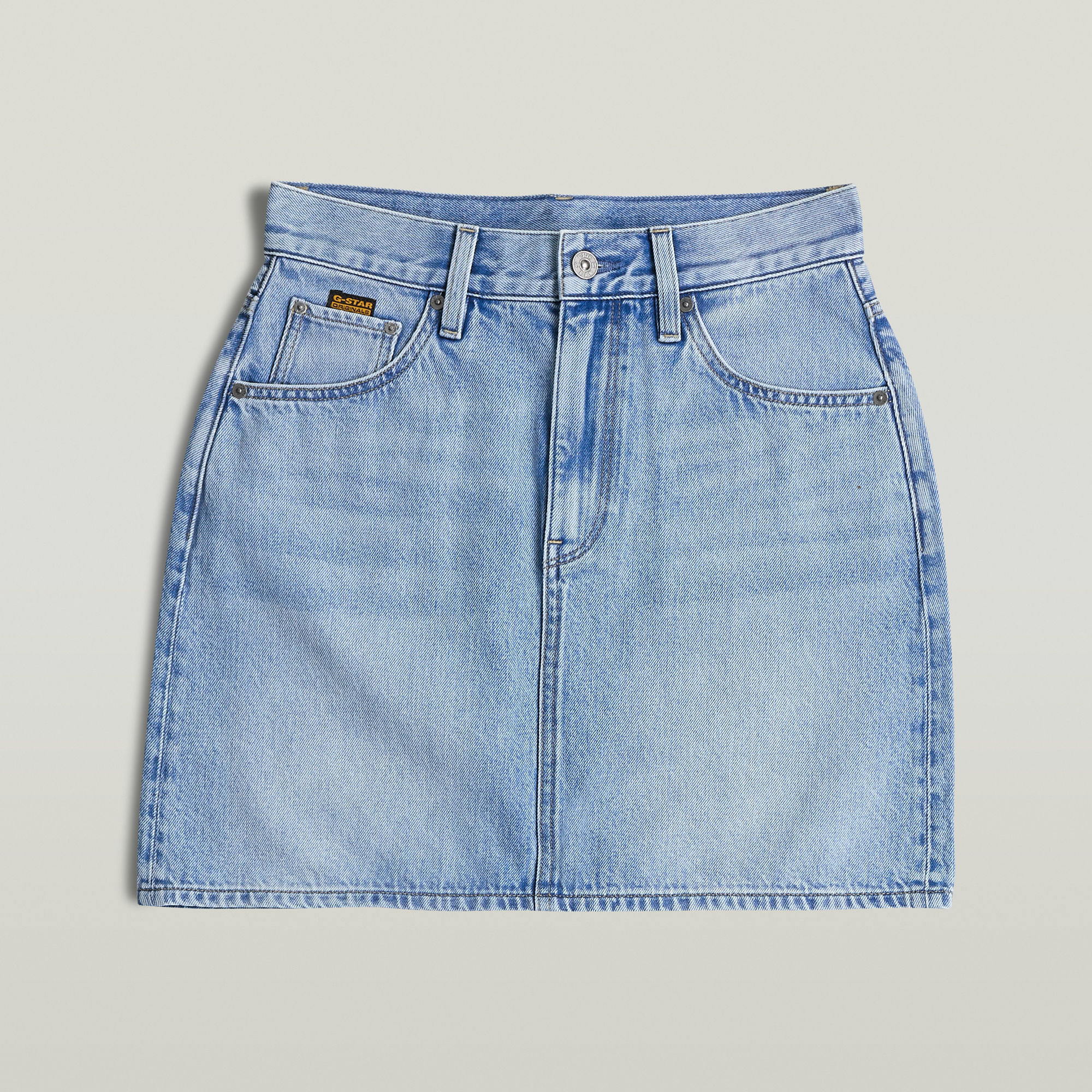 G-Star RAW Viktoria Korte Rok Clean Edge Lichtblauw Dames