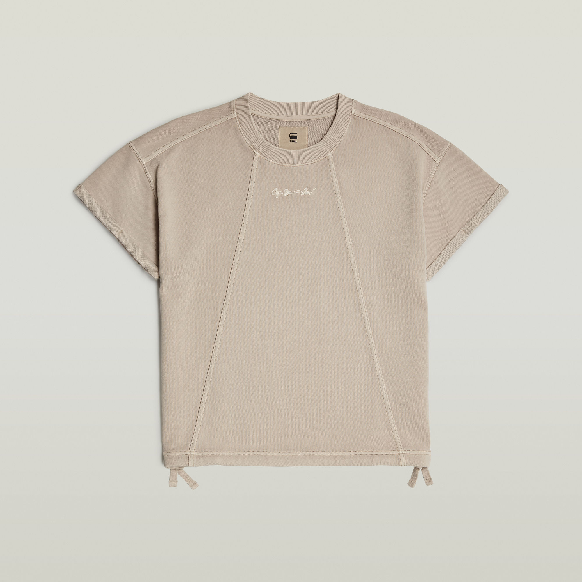 G-Star RAW Overdyed Seam Details Sweater Beige Dames