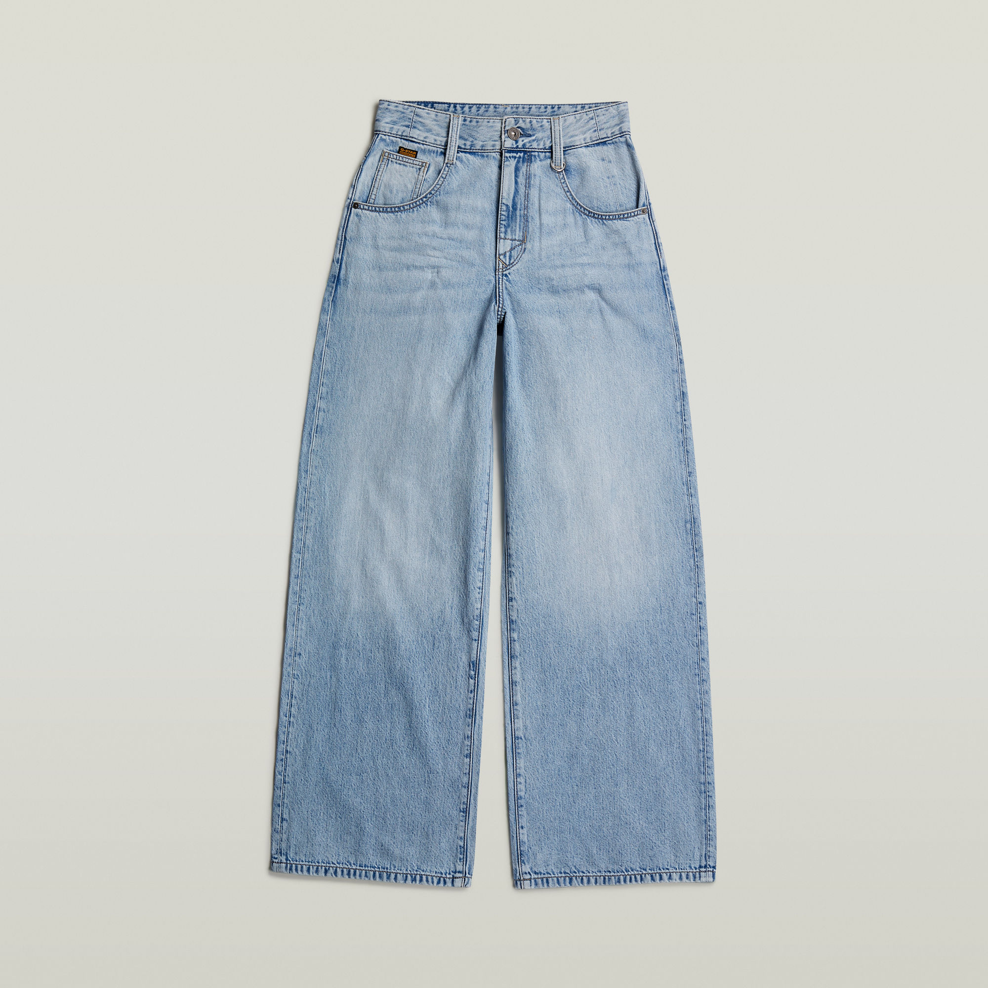 Thumbnail - Skater High Loose Jeans - Hellblau - Damen