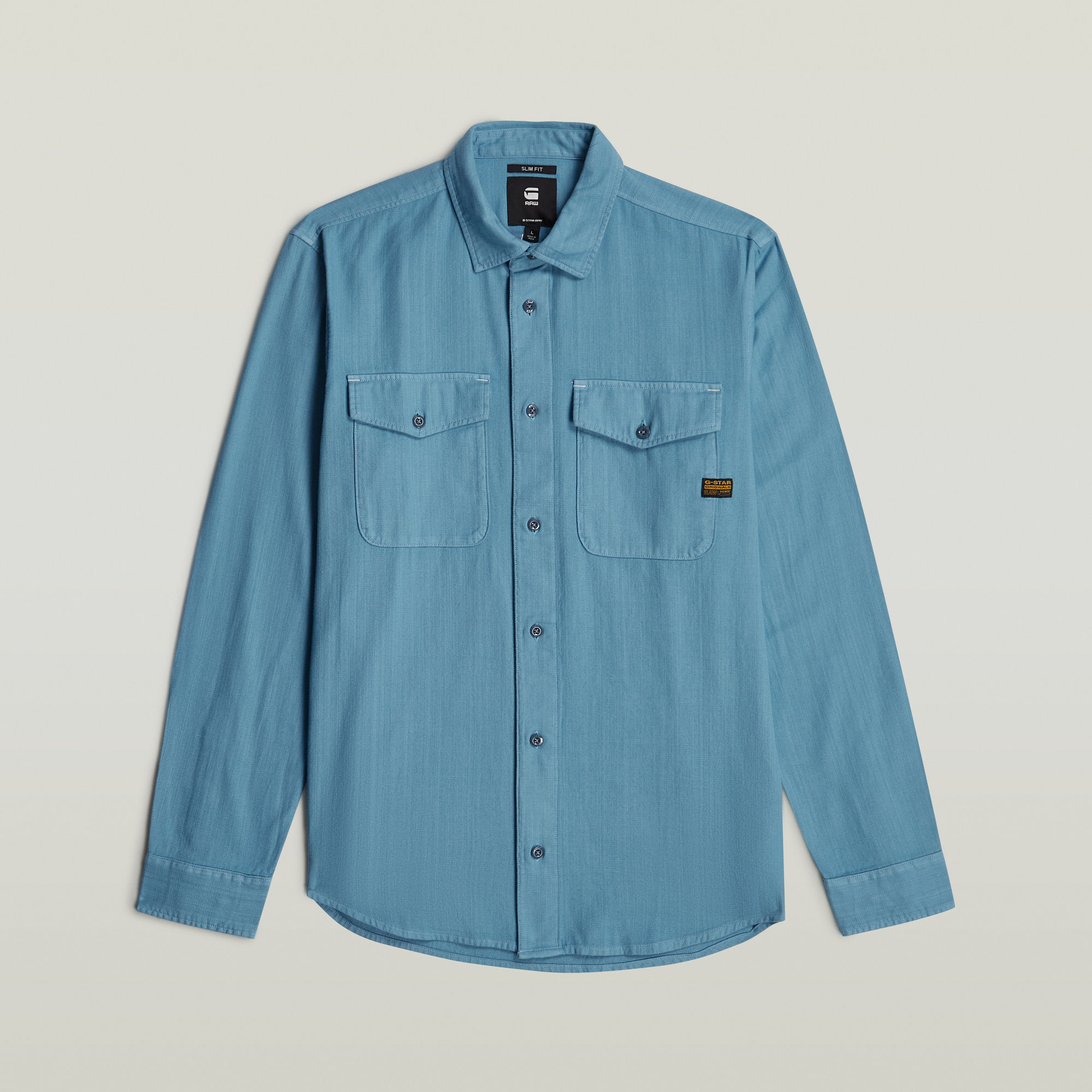 G-Star RAW Marine Slim Shirt Midden blauw Heren