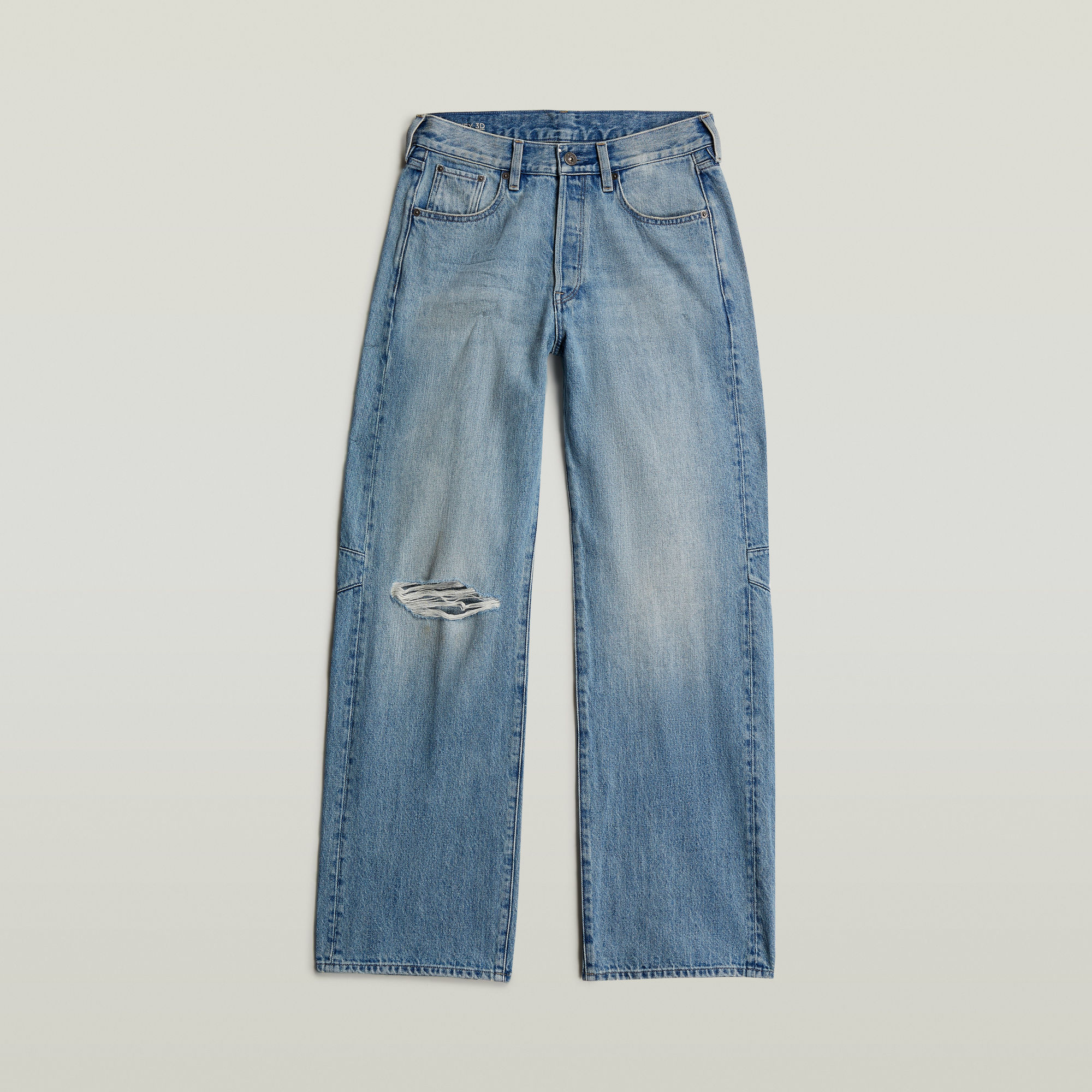 Thumbnail - Bowey Boyfriend Jeans - Hellblau - Damen