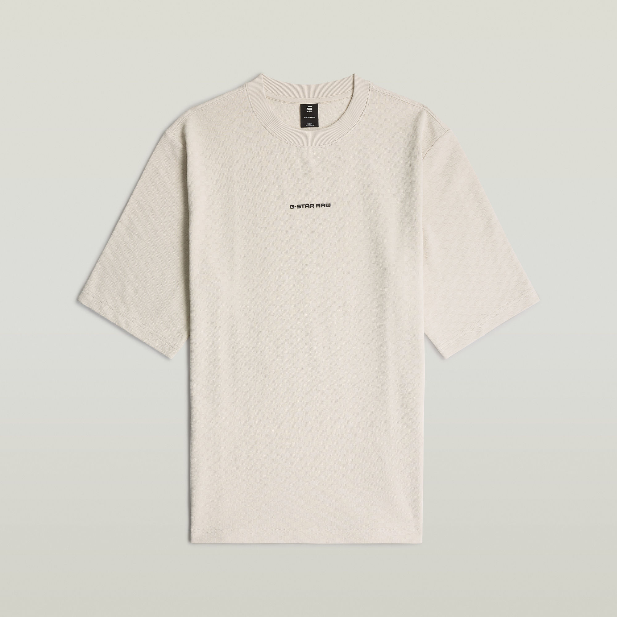 G-Star RAW Checquard Tweeter T-Shirt Wit Heren