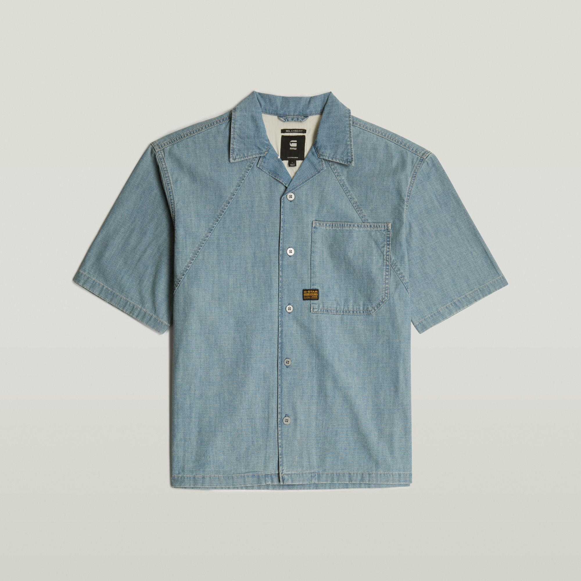 G-Star RAW Track Relaxed Overhemd Lichtblauw Heren