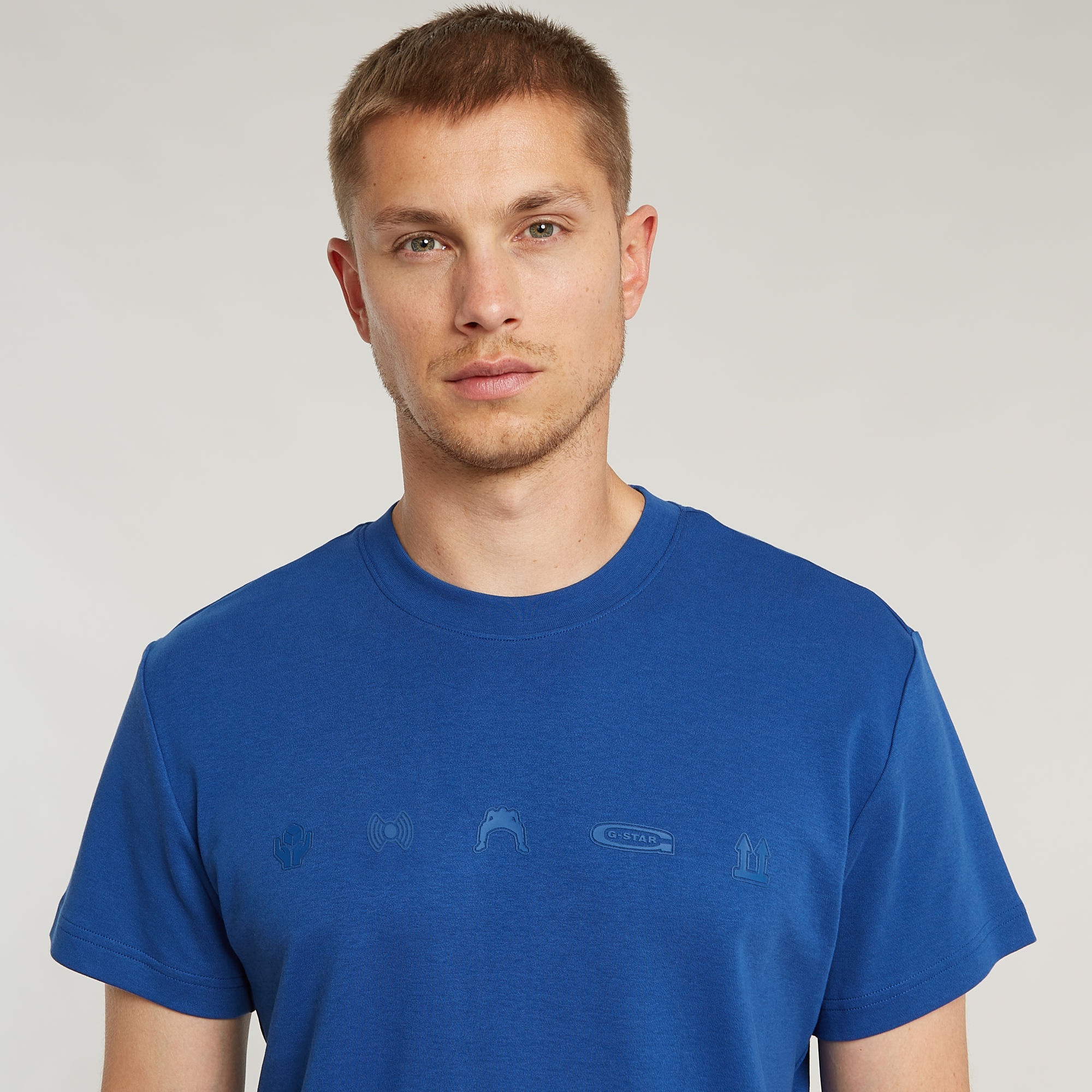 G-Star RAW Small Symbols T-Shirt Midden blauw Heren
