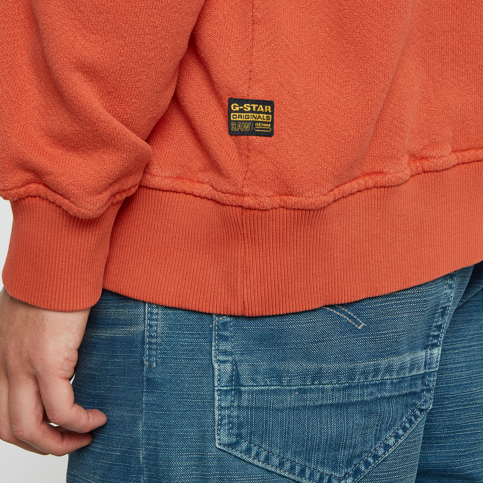 G-Star RAW Washed Relaxed Sweater Rood Heren