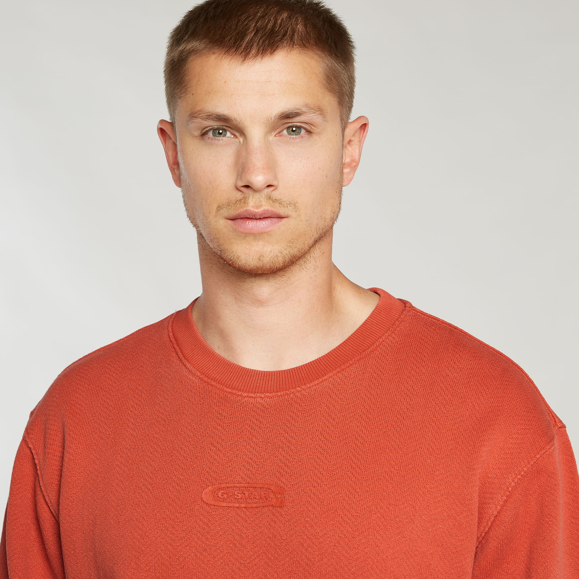 G-Star RAW Washed Relaxed Sweater Rood Heren