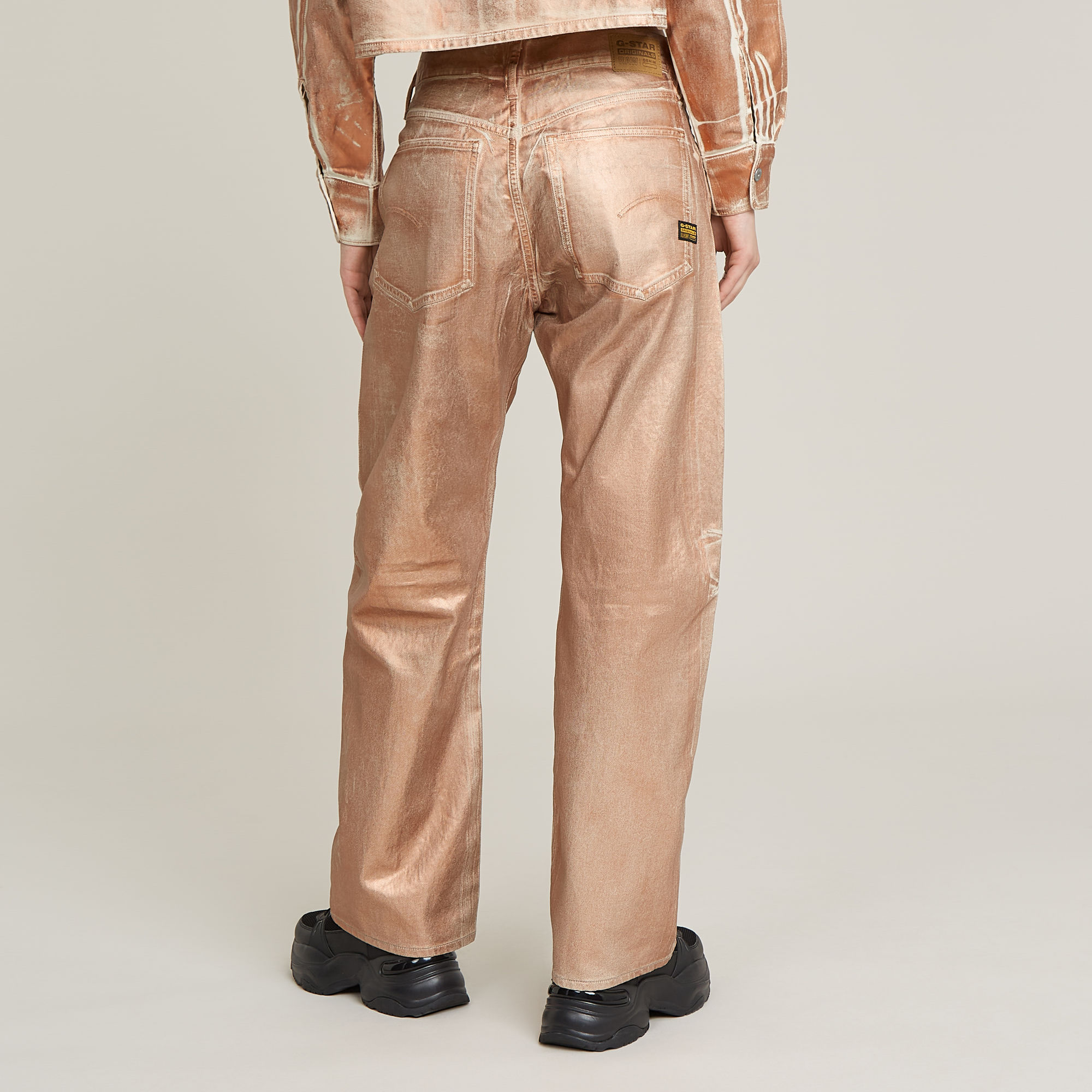 G-Star RAW Bowey 3D Boyfriend Jeans Roze Dames