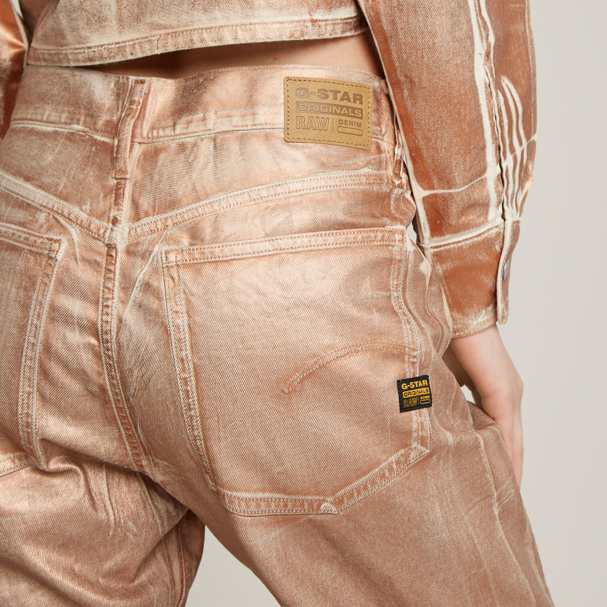 G-Star RAW Bowey 3D Boyfriend Jeans Roze Dames