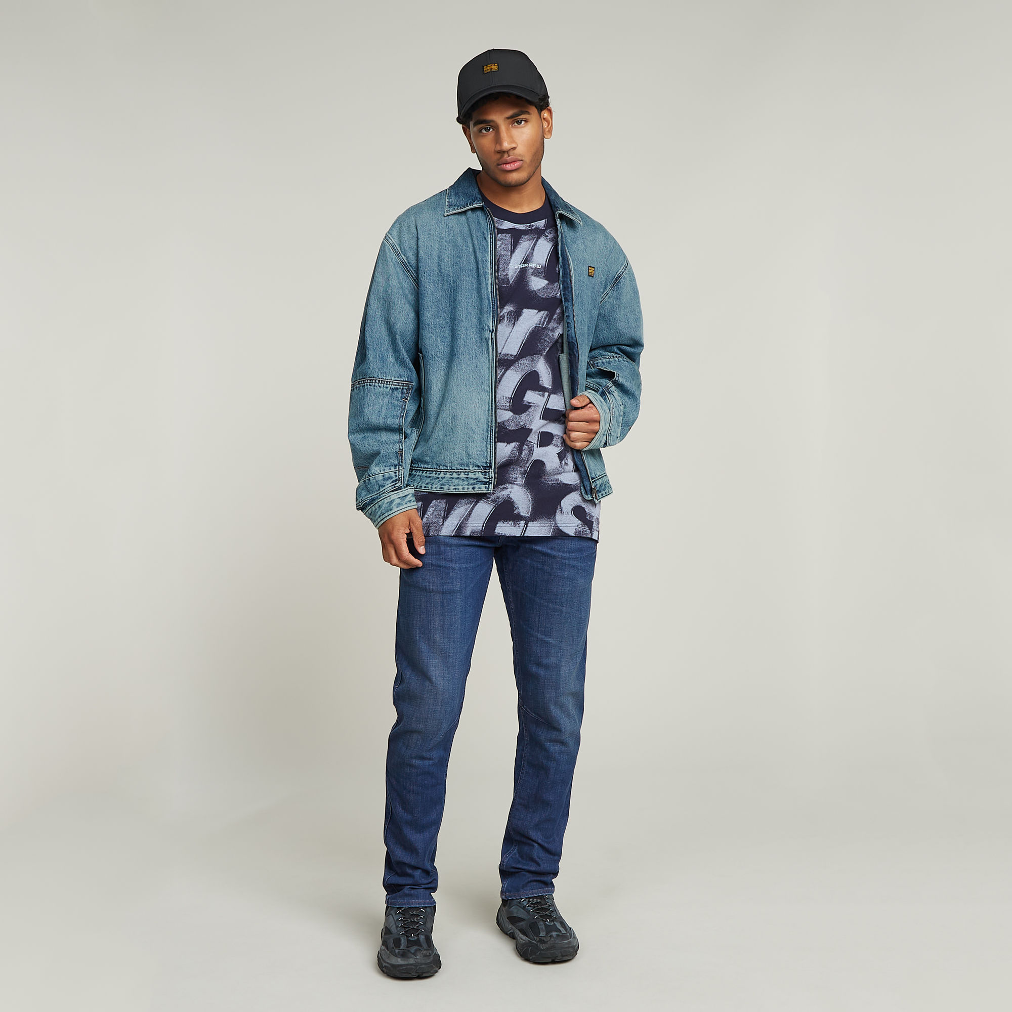 G-Star RAW Sprayed Letters Loose T-Shirt Meerkleurig Heren