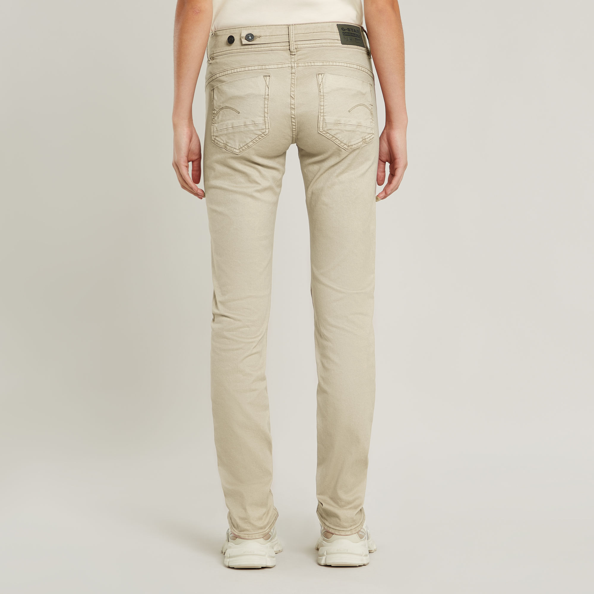 G-Star RAW Midge Slim Straight Chino Beige Dames