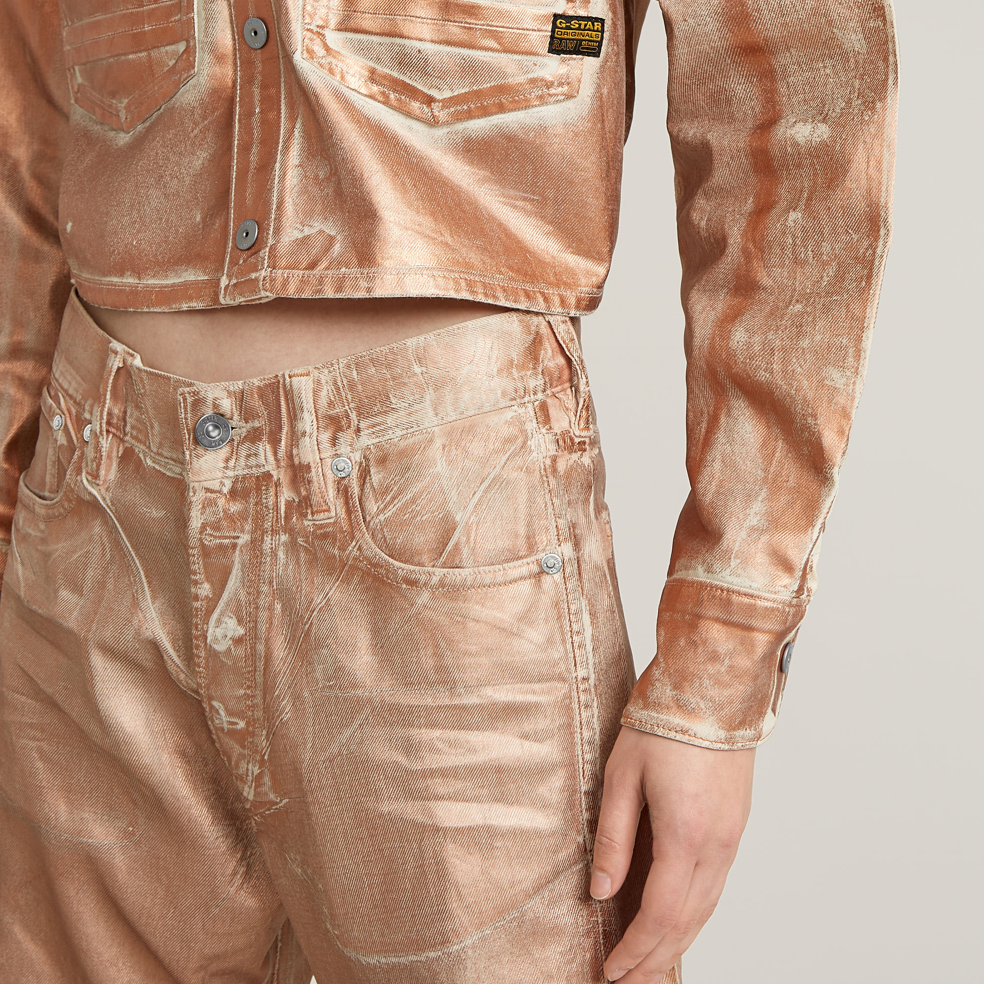 G-Star RAW Bowey 3D Boyfriend Jeans Roze Dames