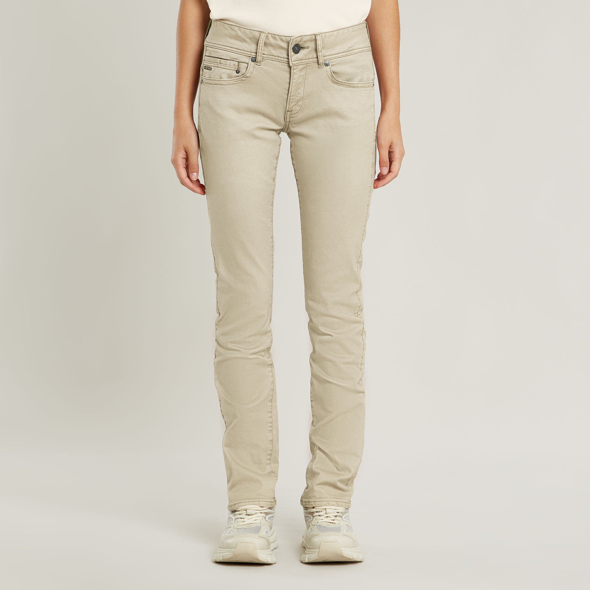 

Midge Slim Straight Chino - Beige - Women