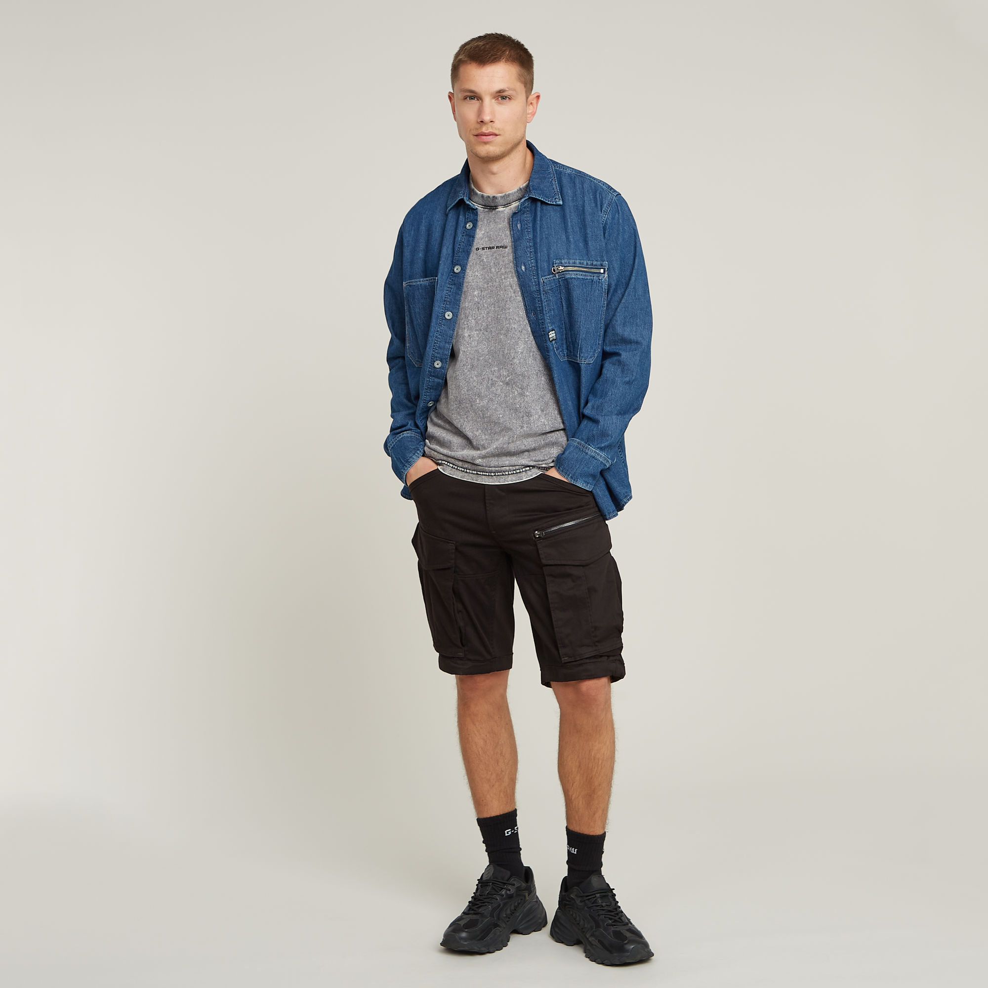 G-Star RAW Washed Loose T-Shirt Zwart Heren