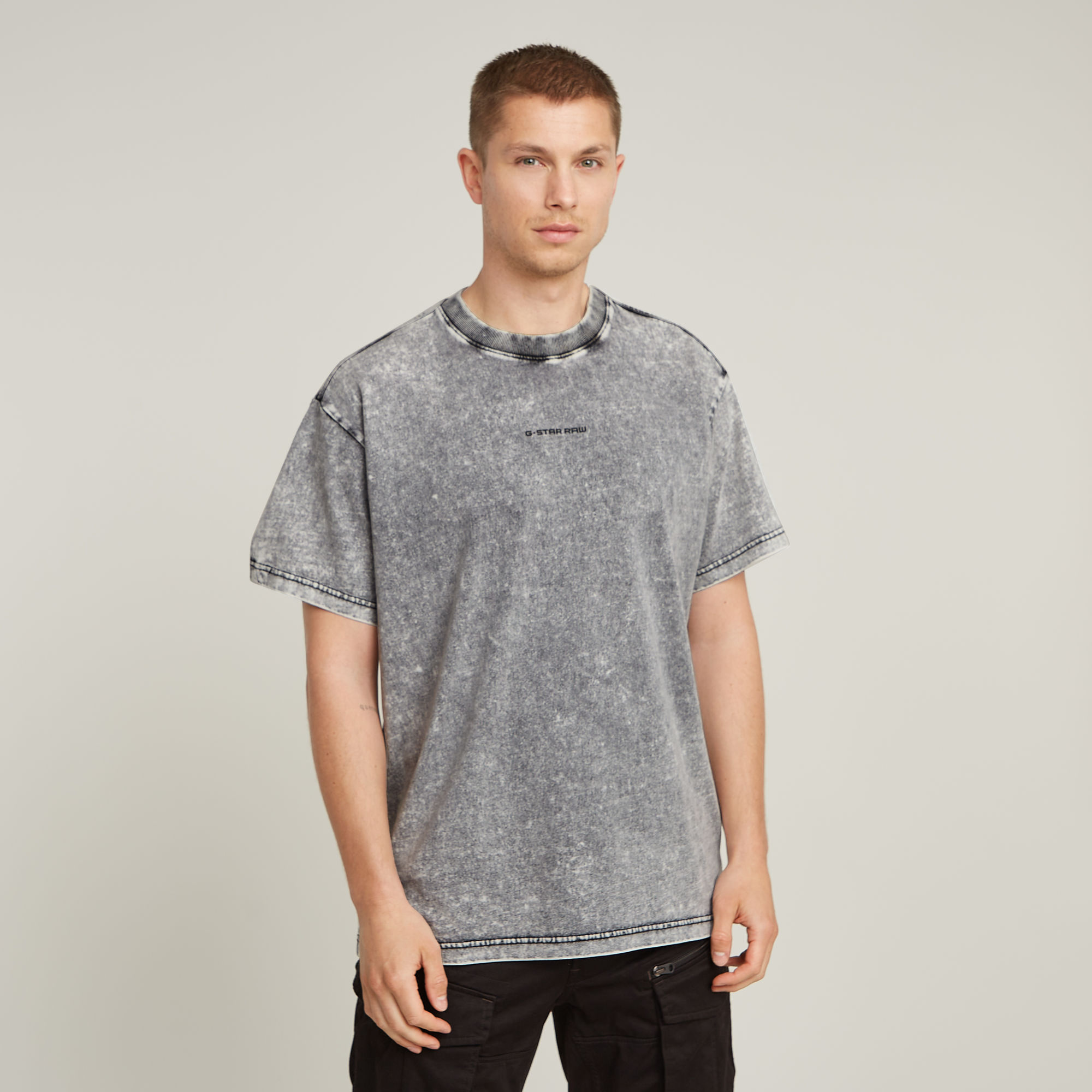 

Washed Loose T-Shirt - Black - Men