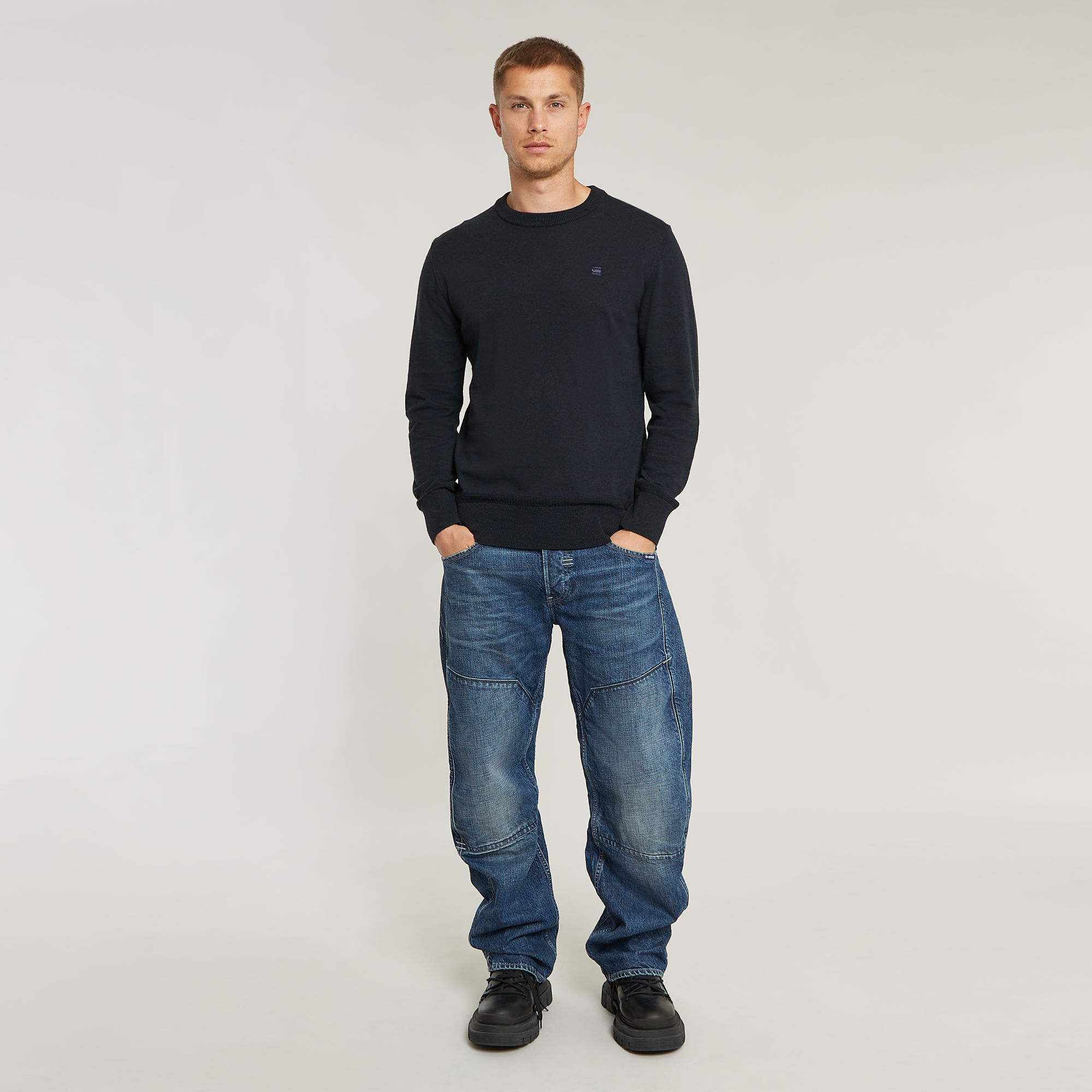 G-Star RAW Premium Core Gebreide Trui Donkerblauw Heren