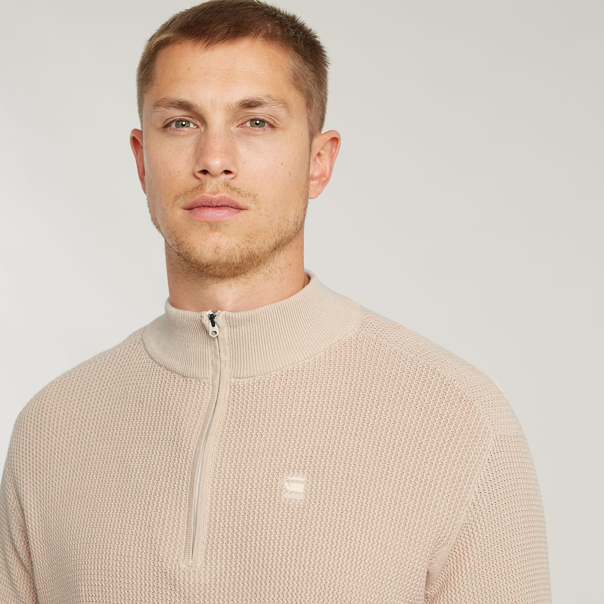 G-Star RAW Serrated Gebreide Skipper Trui Roze Heren