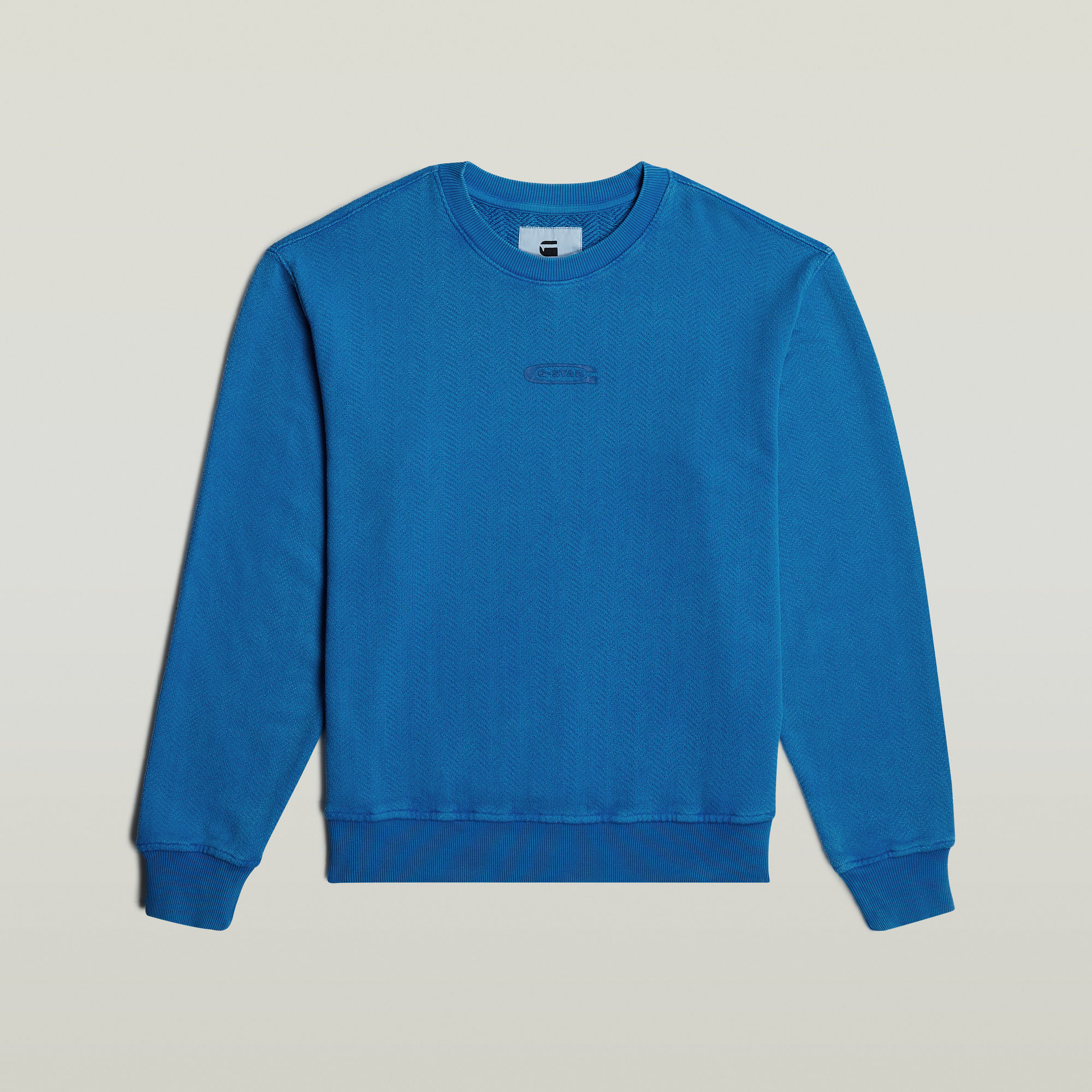 G-Star RAW Washed Relaxed Sweater Midden blauw Heren